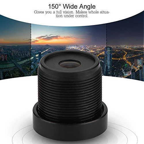 CCTV Camera Lens, 2.1mm Camera Lens 150° Wide Angle M12*0.5 IP Camera Lens for 1/3'' & 1/2.9'' CCD Chips, This Camera Lens with IR Night Vision Function - Image 2