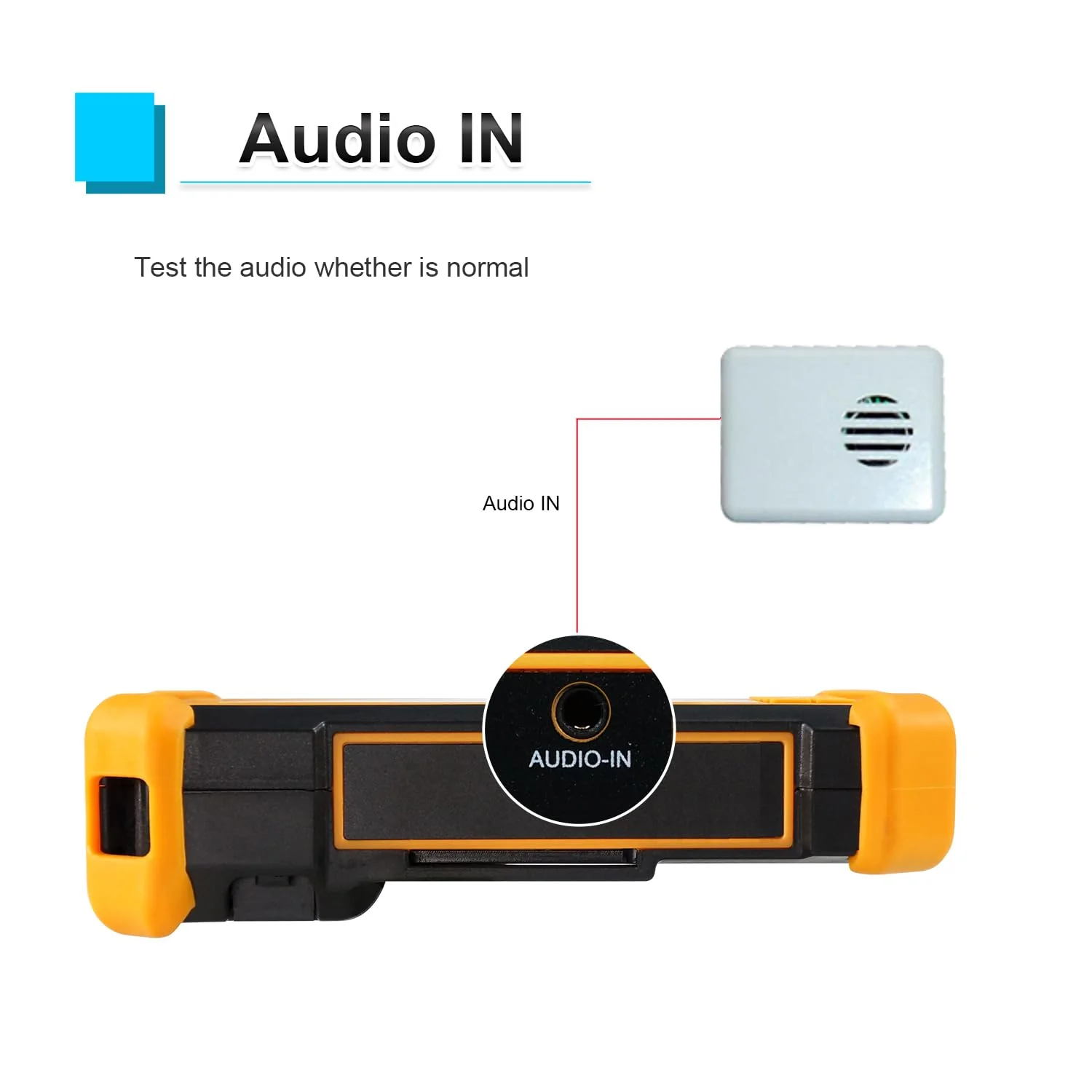 CCTV Camera Tester Support 8MP TVI CVI AHD CVBS Analog Camera Tester 4.3 inches Screen RS485 PTZ Control Audio Test 12V Power Output - Image 4