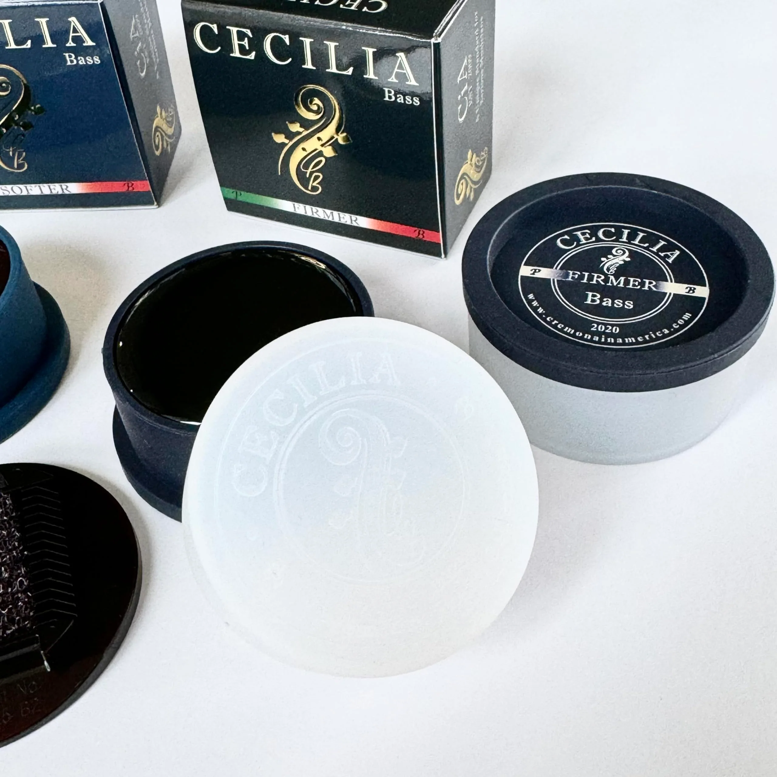 CECILIA Rosin for Bass 'Firmer' Formula, Bass Rosin Specially Formulated for Bass Bows with Included Rosin Spreader Firmer - Image 2
