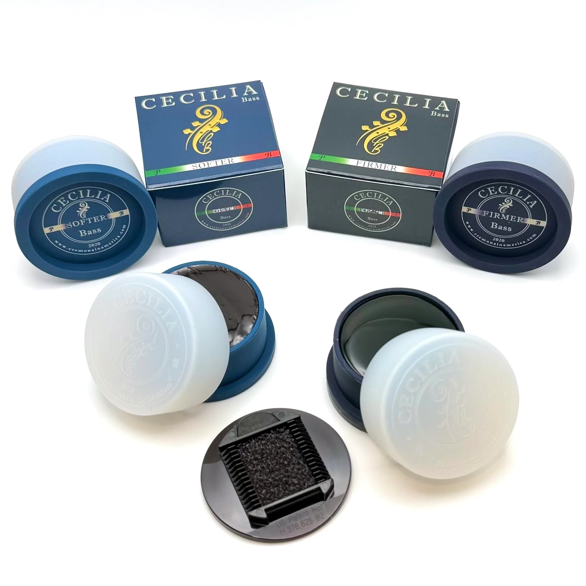 CECILIA Rosin for Bass 'Firmer' Formula, Bass Rosin Specially Formulated for Bass Bows with Included Rosin Spreader Firmer - Image 4