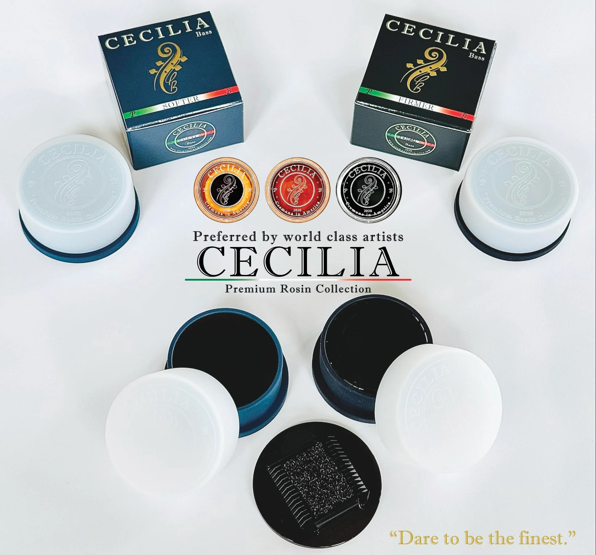 CECILIA Rosin for Bass 'Firmer' Formula, Bass Rosin Specially Formulated for Bass Bows with Included Rosin Spreader Firmer - Image 6