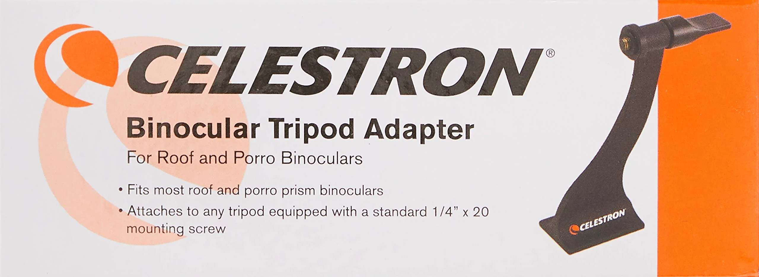 Celestron 93524 Roof and Porro Binocular Tripod Adapter, Black Binocular Tripod Adapter - Basic - Image 2