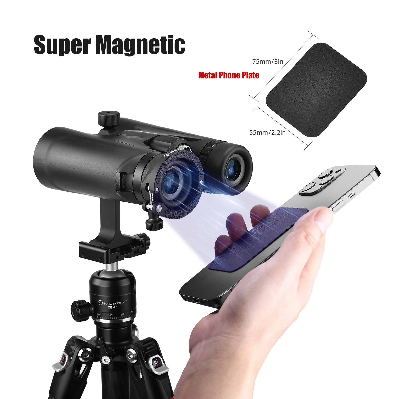 Cell Phone Photography Adapter for Binocular, Universal Smartphone Mount for Binocular,Capture Photos and Video Through Binocular, 2502 - Image 4