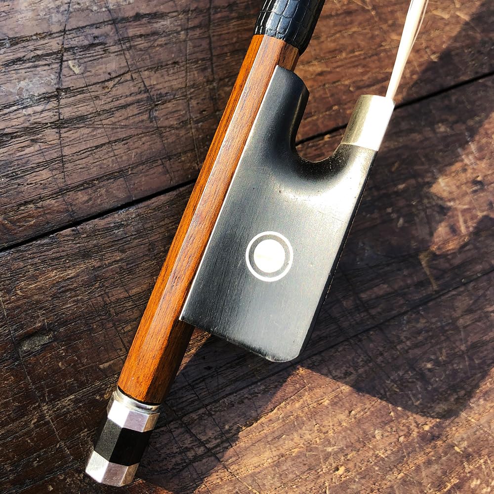 Cello Bow IPE Wood Cello Bow Unbleached White Horse Hair Art No VC210 (4/4 Cello Bow) 4/4 Cello Bow - Image 6