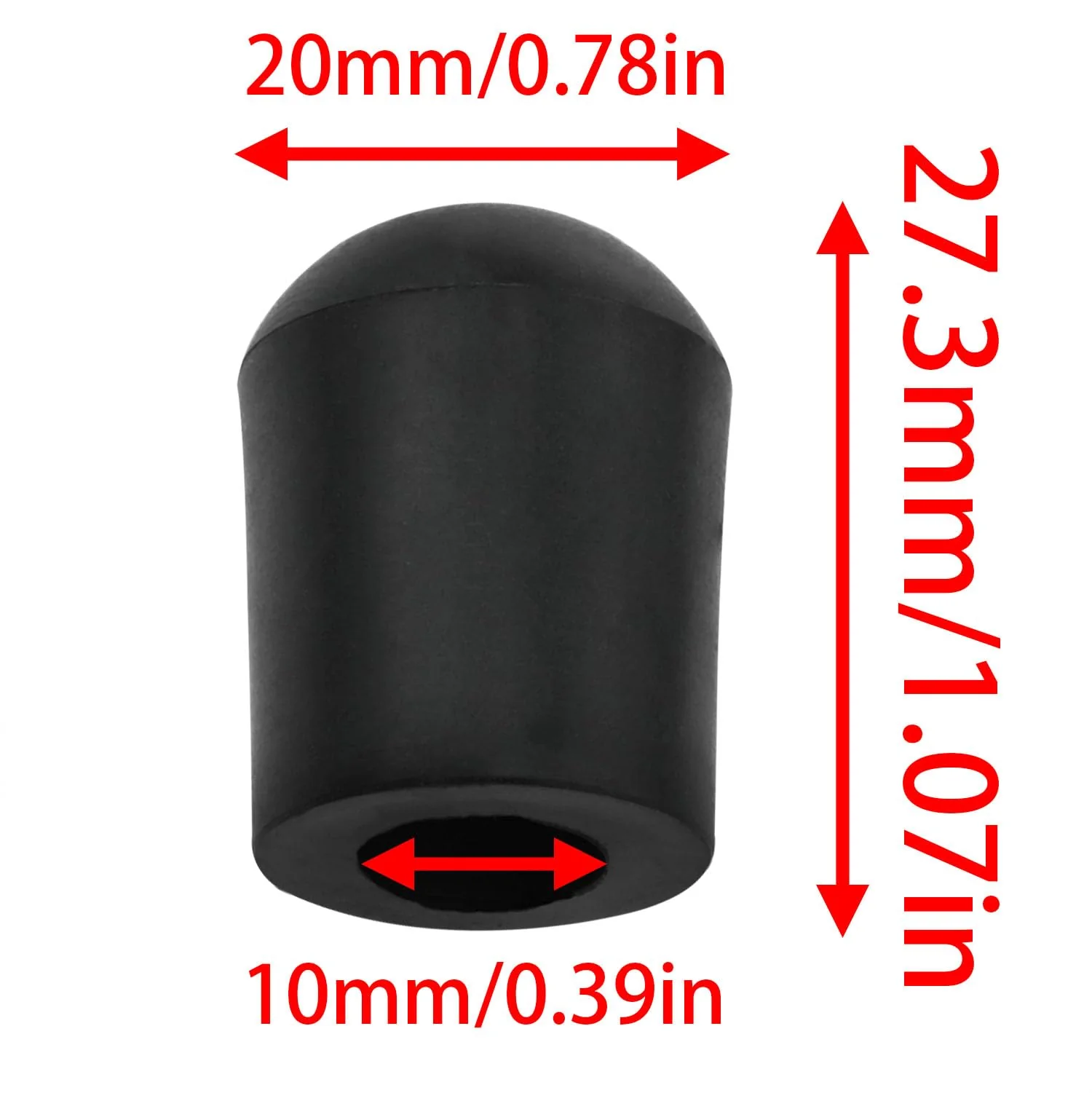 Cello tail pin plug Rubber cello tail pin Free cello/double bass from moving and slipping Cello tail needle rubber head Rubber cello tail needle tip -4pcs - Image 3
