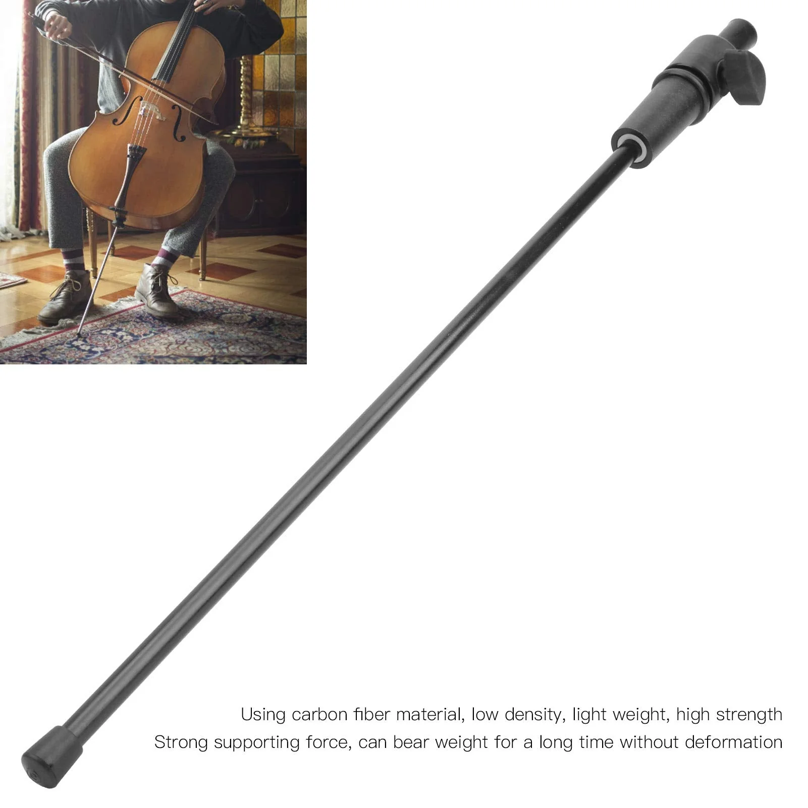 Cello Tailpiece Endpin Lightweight Carbon Fiber Cello End Pin for Cello for Cello Enthusiasts - Image 4