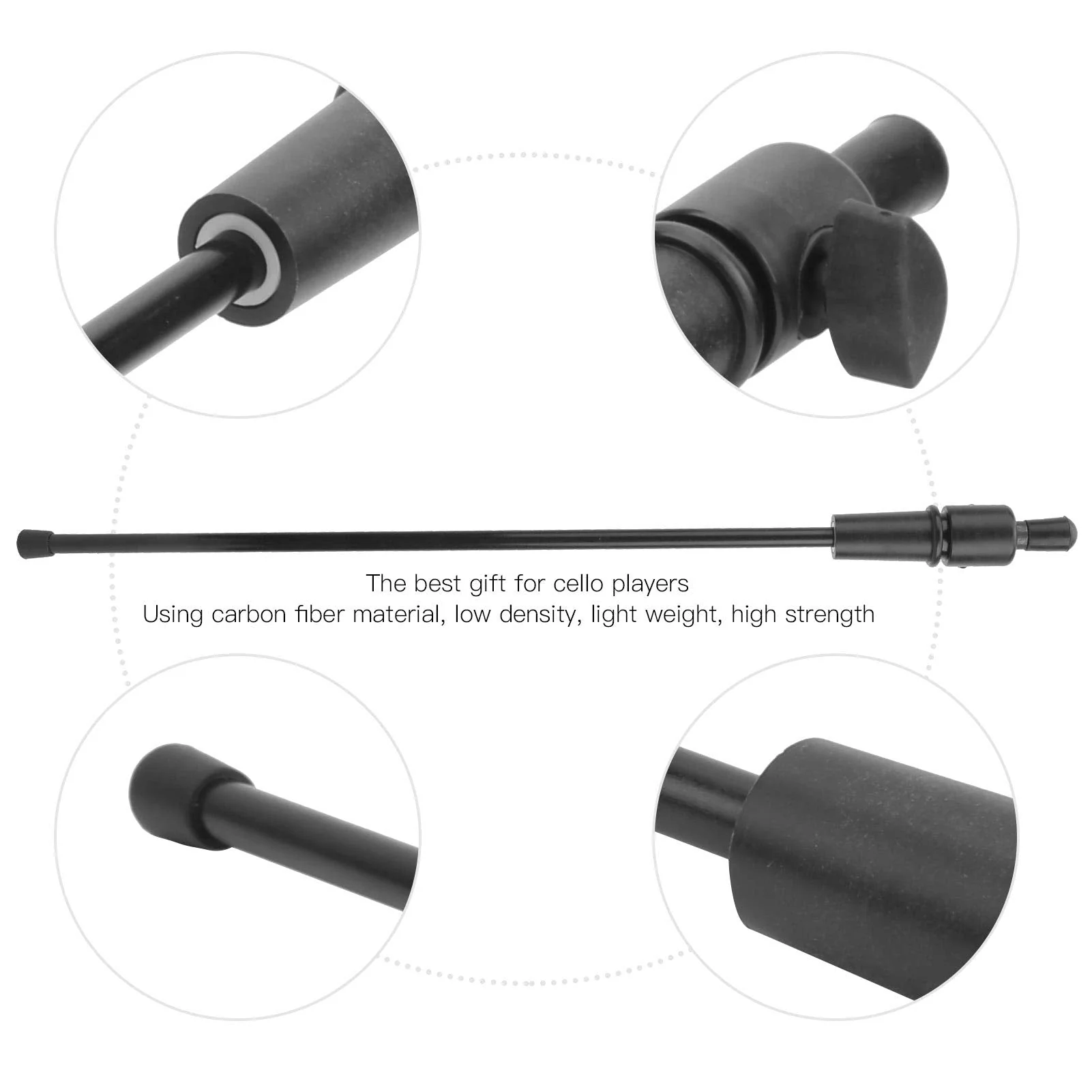 Cello Tailpiece Endpin Lightweight Carbon Fiber Cello End Pin for Cello for Cello Enthusiasts - Image 5