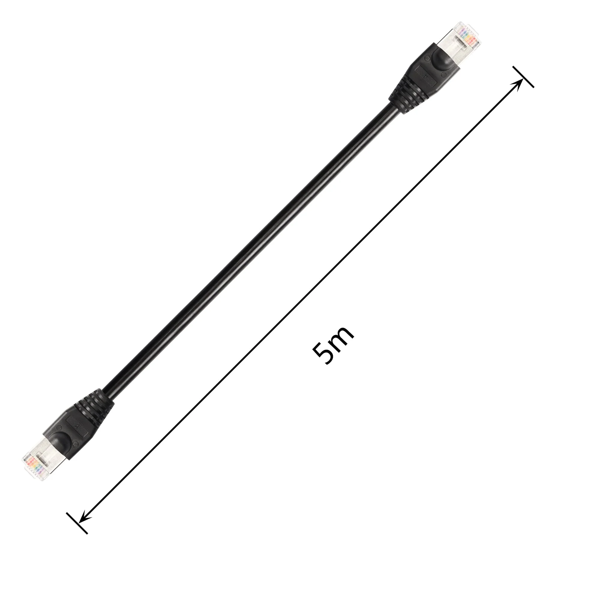 CERRXIAN RJ50 10P10C Male to Male Extension Cable Extender for Router Modem Scanner (5m) 5m - Image 5