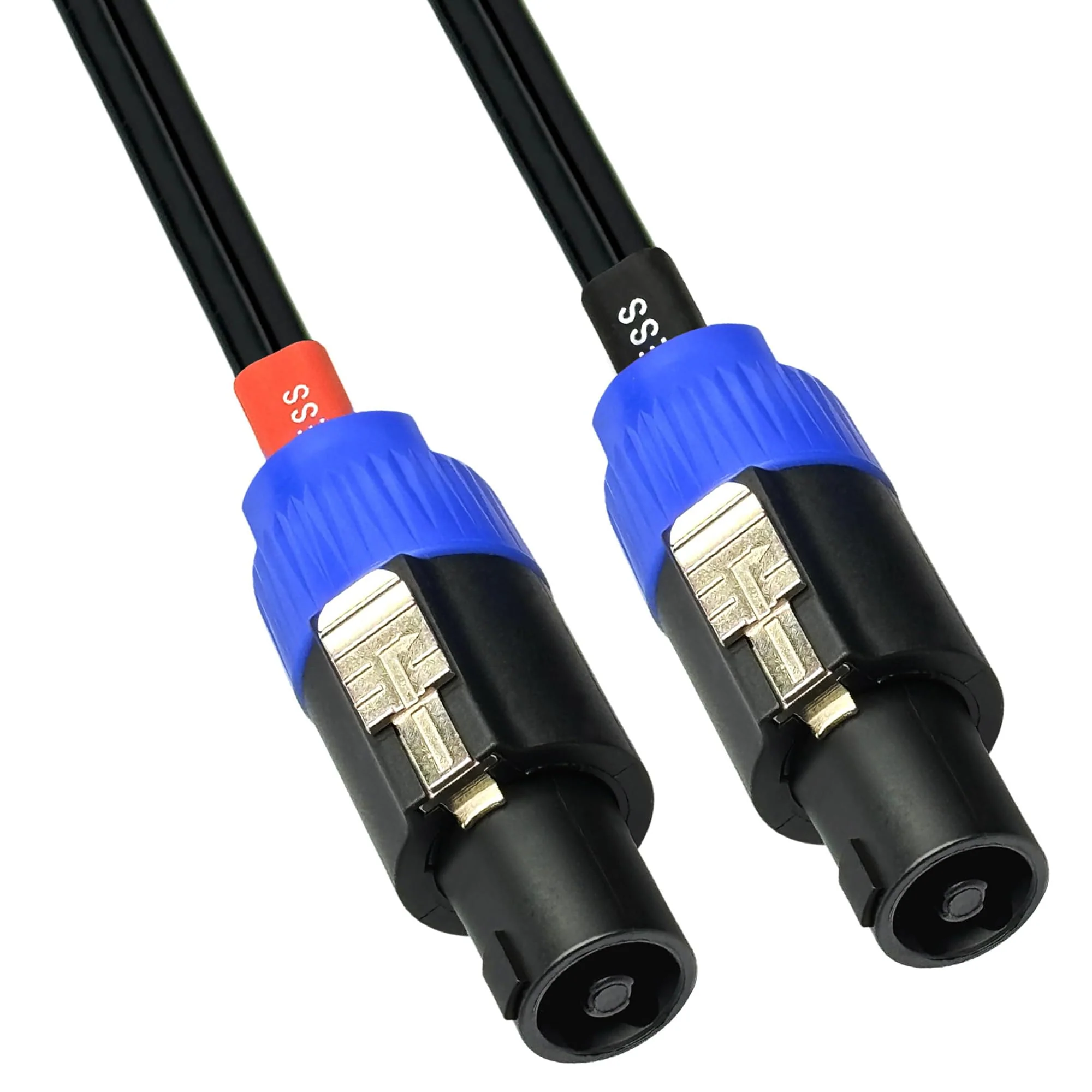 CESS-133-6f Right-Angle 6.35mm 1/4 Inch TS Plug to Speakon Plug Speaker Cable, 2 Channel, Durable Heat-Shrink Protected Metal Housing (6 Feet) 6 Feet - Image 6