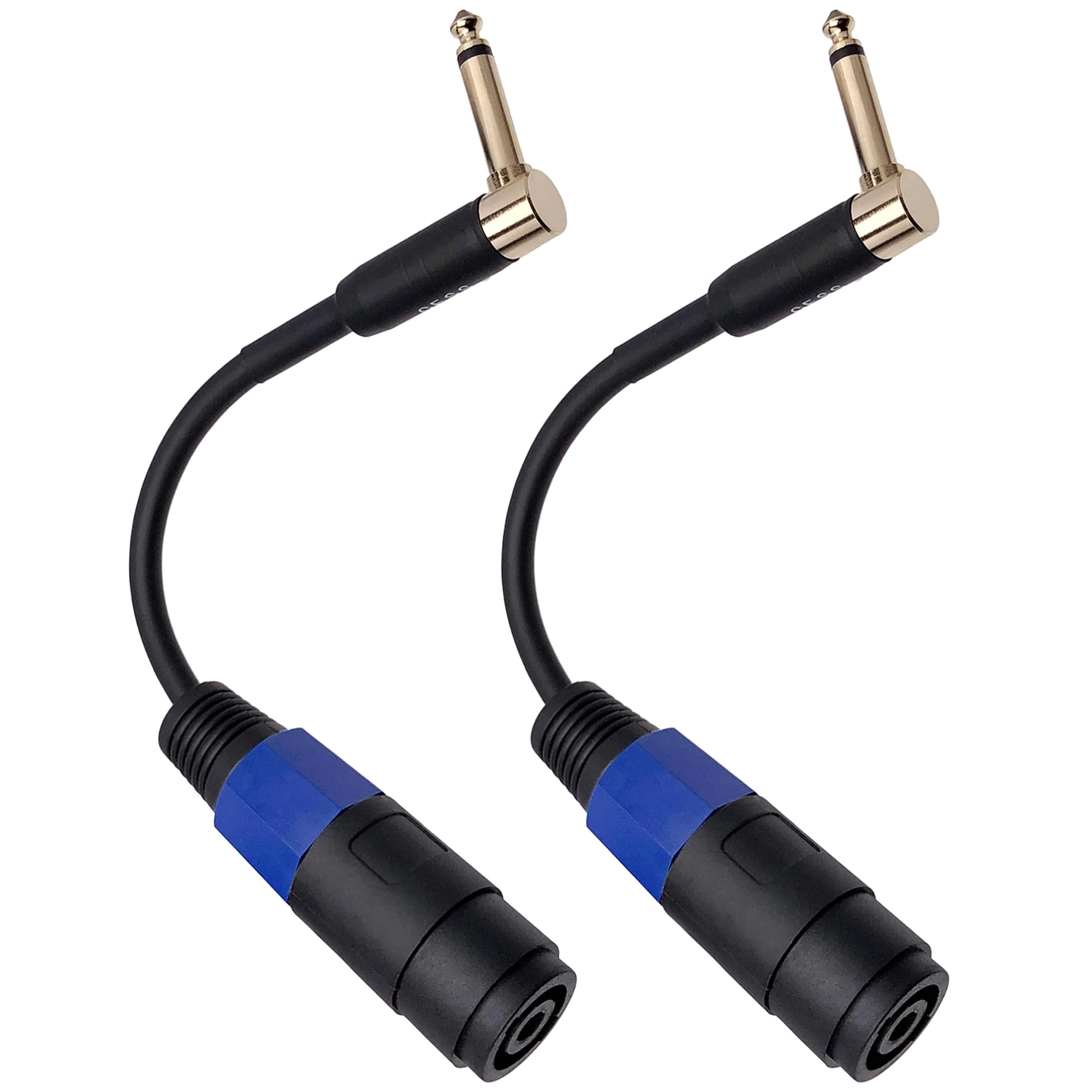 CESS-144 Speakon Female Connector to 1/4" Male TS Speaker Cable - Speak-on Jack to 1/4 TS Plug (Right-Angle Plug) (Pack of 2) Right-angle Plug (Pack of 2) - Image 5