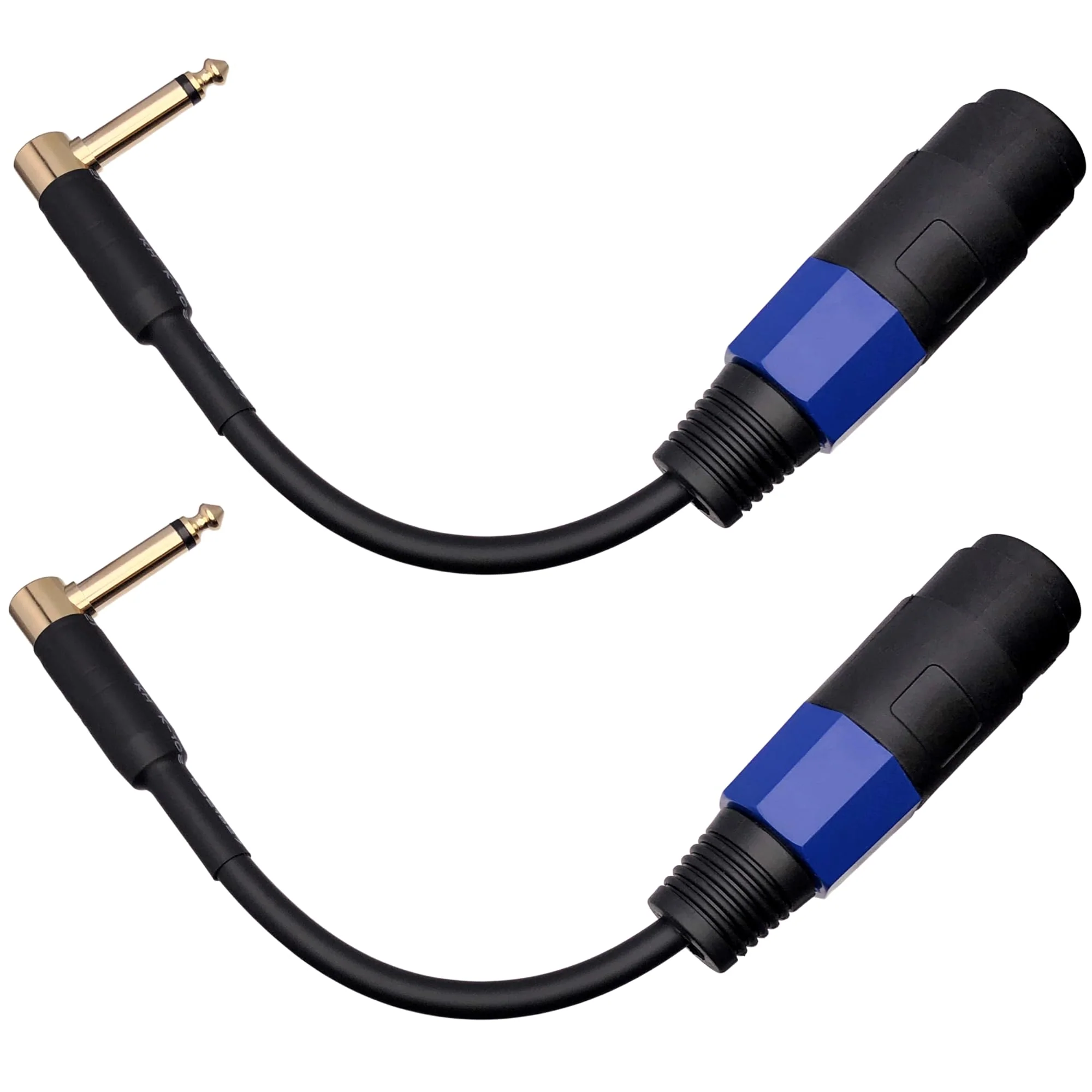 CESS-144 Speakon Female Connector to 1/4" Male TS Speaker Cable - Speak-on Jack to 1/4 TS Plug (Right-Angle Plug) (Pack of 2) Right-angle Plug (Pack of 2) - Image 7