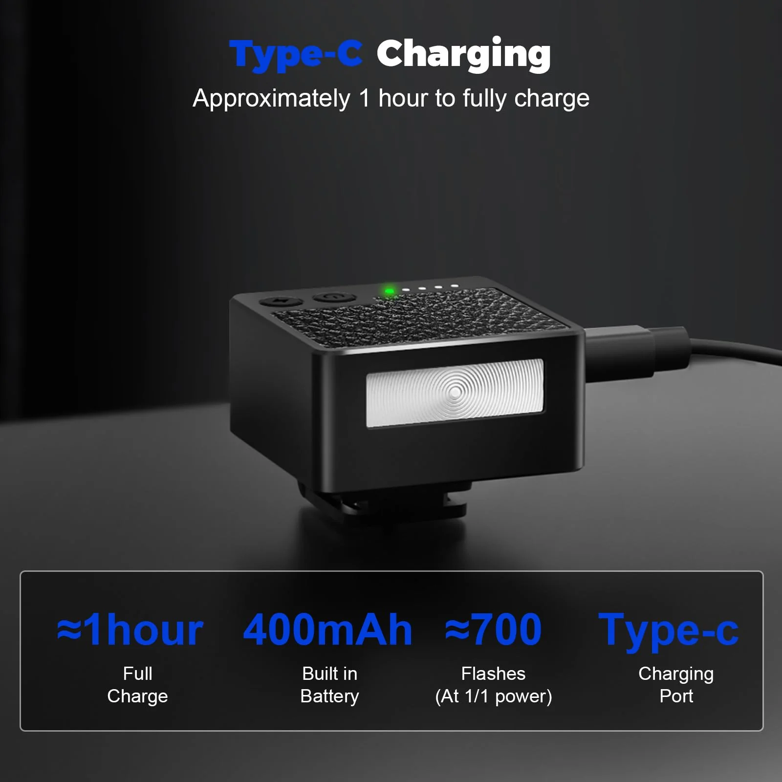 CF2 Mini Camera Flash-Aluminum Hot Shoe Flash,GN10,5 Power Levels Manual Camera Flash for Sony ZV1/Ricoh GR3/Fuji/Canon/Nikon/Mini Flash for Film Camera DSLR(Black). - Image 7