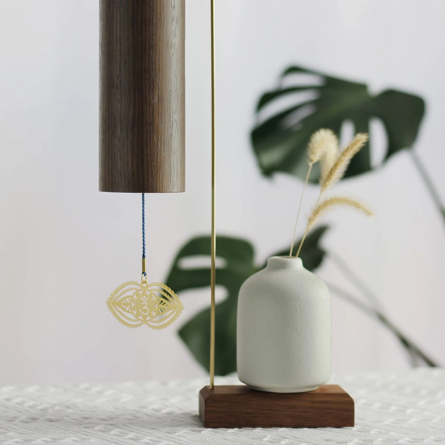 Chakra Chimes Natural Bamboo Wind Chimes Meditation Chord Windchime Wind Bell for Home Decoration Zen Mindfulness Third Eye Chakra - Image 4