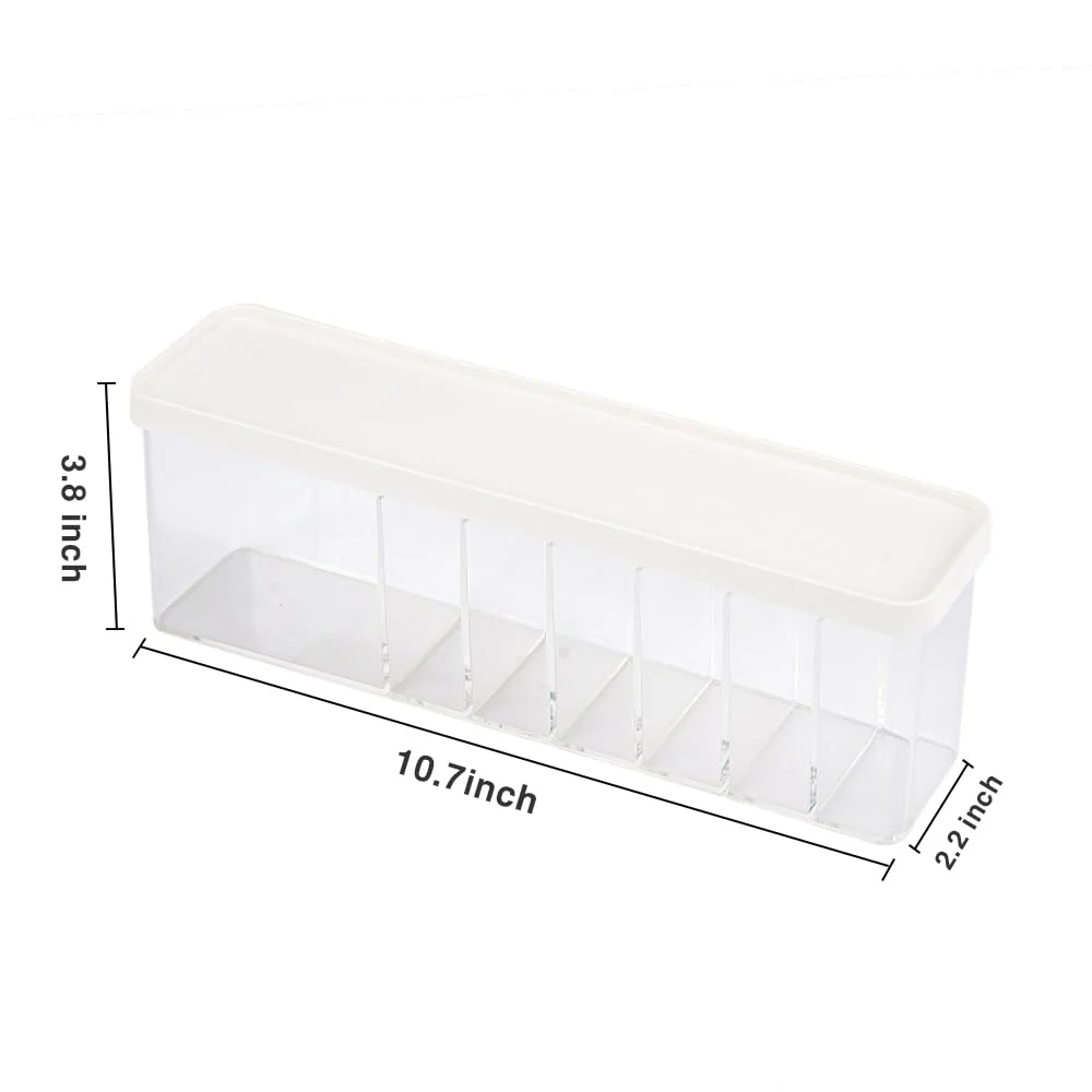 Charger Cable Cord Storage Organizer - Easy Storage Without Cable Ties - Desk Drawer Accessories Organizers - 1 Pack (With Lid) - Image 6