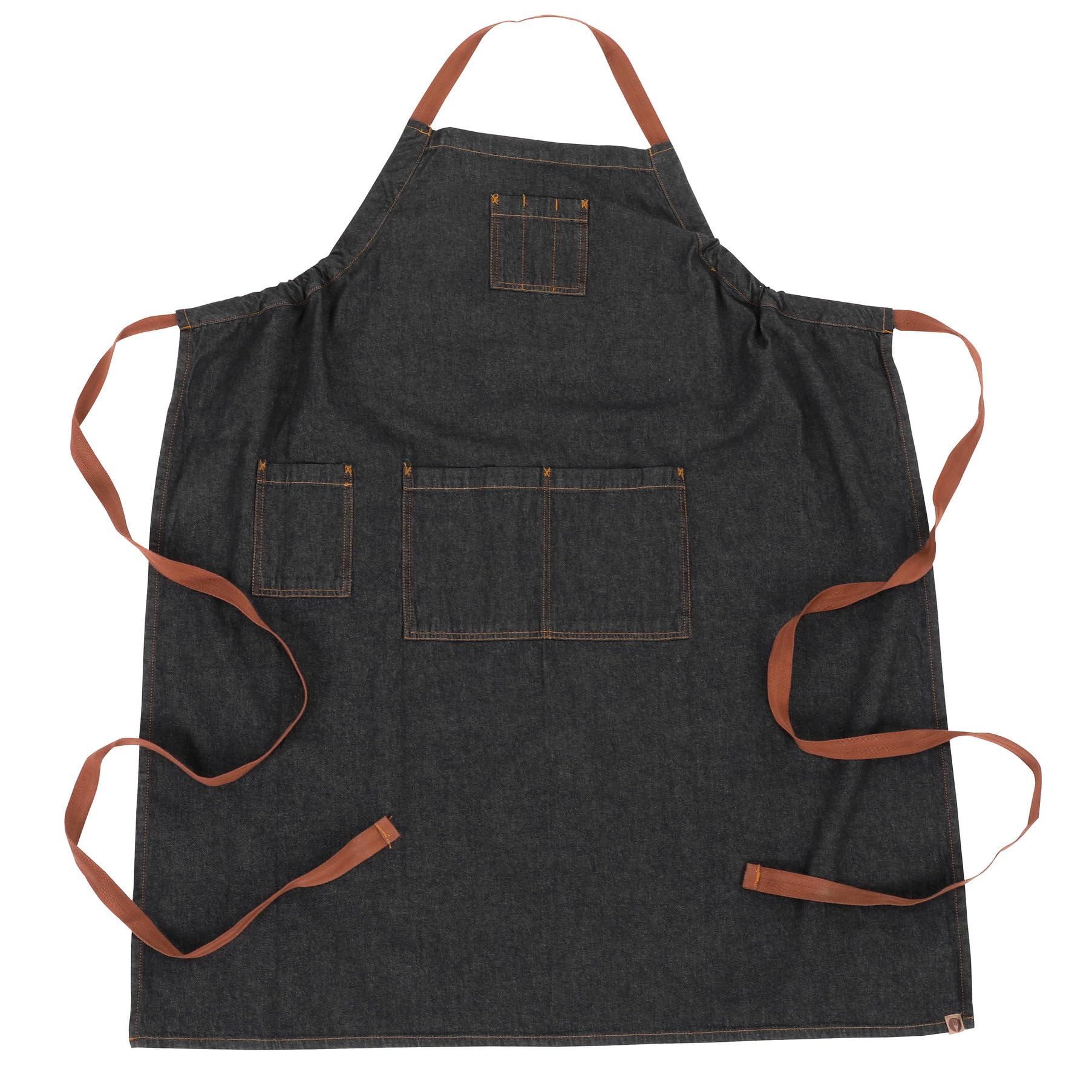 Chef Works Unisex Memphis Chefs Bib Apron One Size Black - Image 6