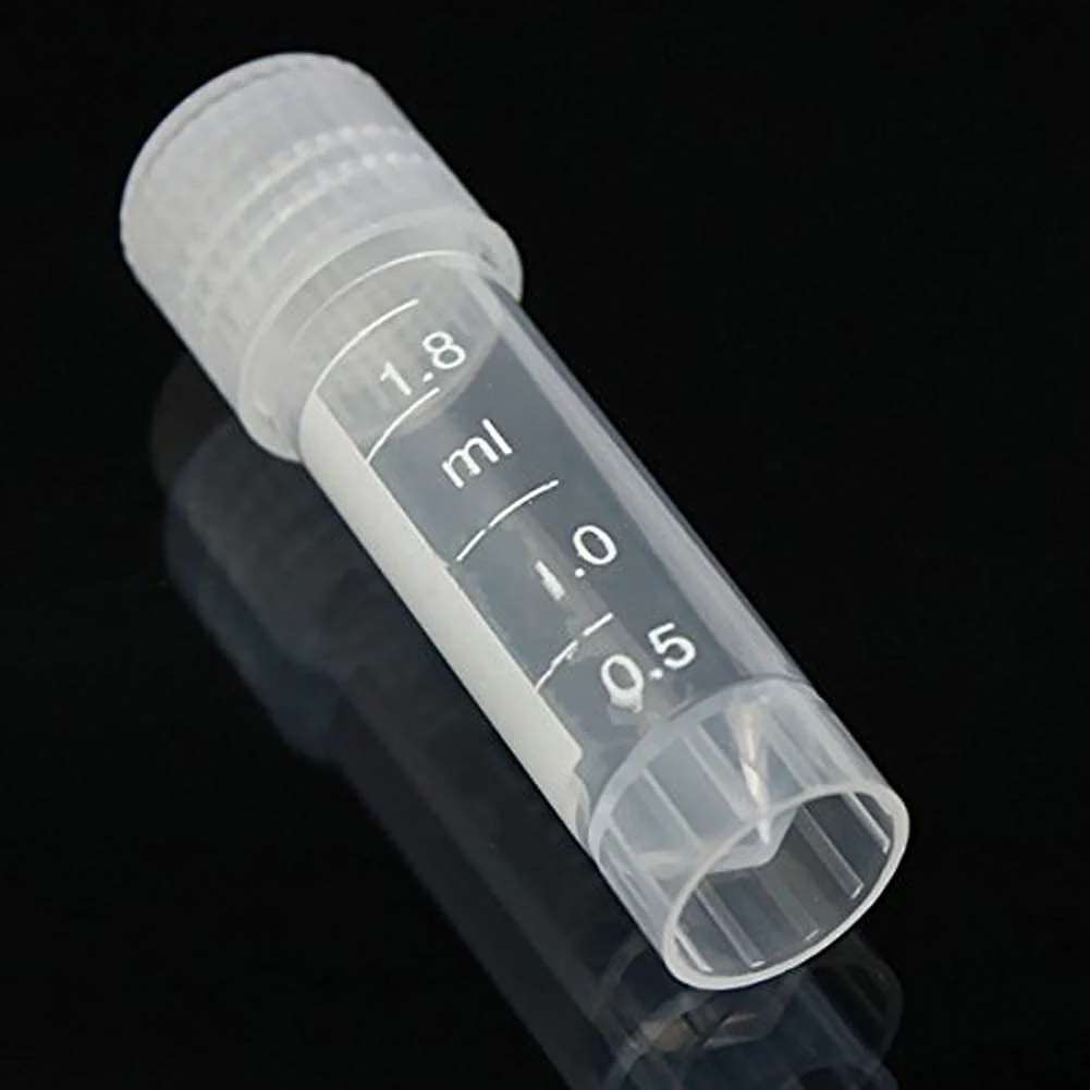 ChenXi Shop 20pcs 2ml Graduated Cryoval Cryogenic Plastic Vials Self Standing with Cap - Image 4