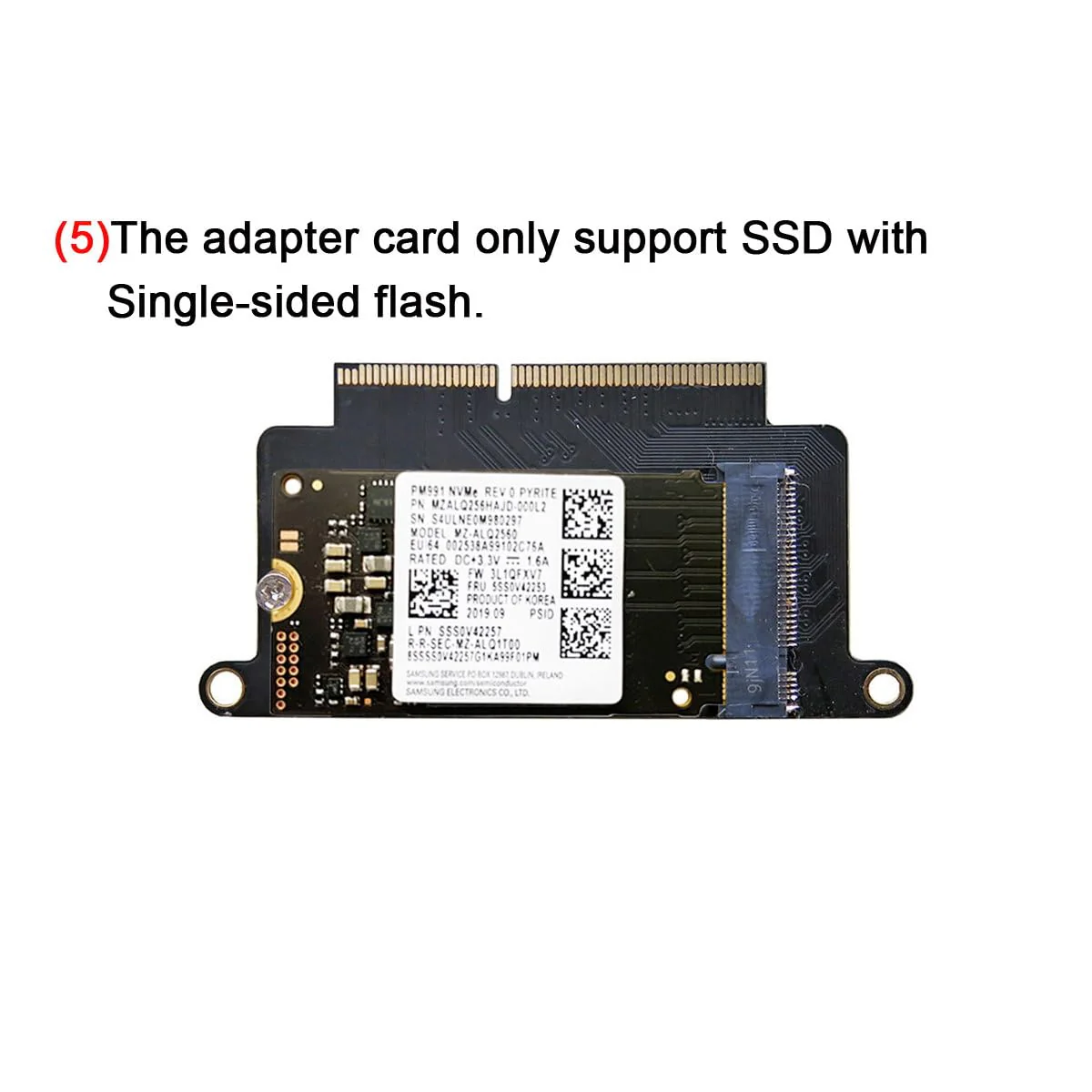 chenyang MAC SSD Upgraded Adapter 2230/2242mm M.2 NVME SSD Upgraded Convert Adapter for MAC Pro 2016 2017 13" A1708 for 2016 2017 MAC Pro A1708 - Image 8