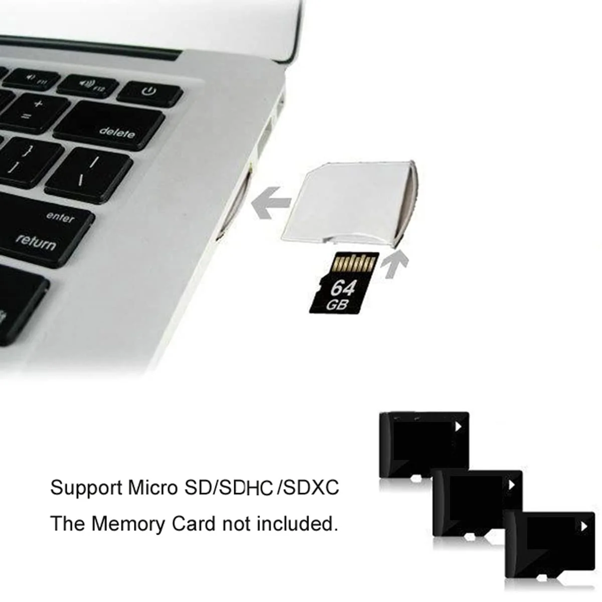 chenyang Micro SD TF to SD Card Kit Mini Adaptor for Extra Storage MacBook Air/Pro/Retina 5PCS - Image 4
