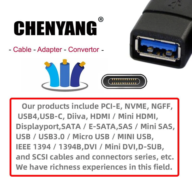 chenyang Mini SAS 2 SFF-8644 to 2 SFF-8643 HD Data Server Converter Adapter with Bracket - Image 12