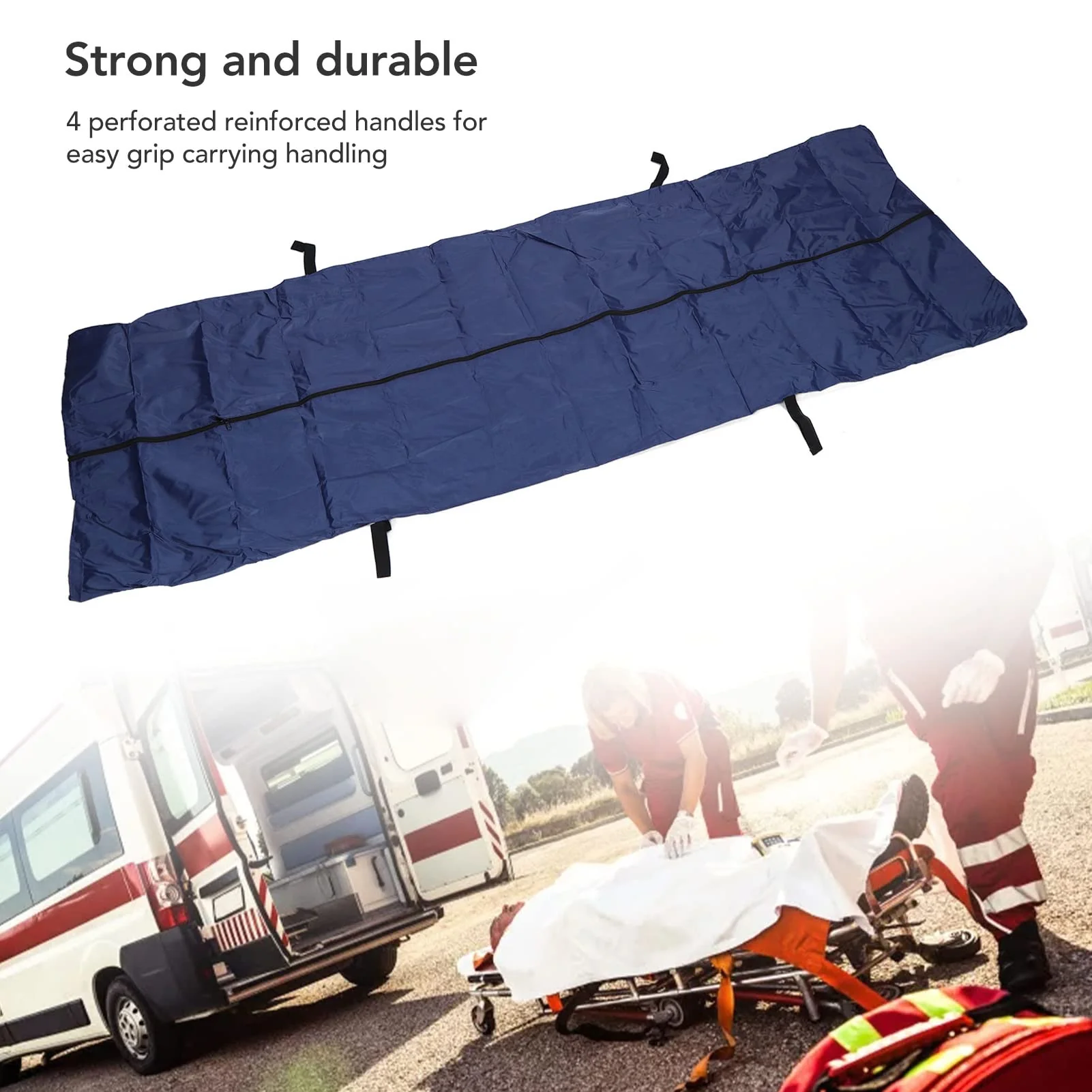 CHEOTIME Body Bag, Leak-proof Body Storage Bags, Robust, Thickened Emergency Body Bag for Emergency Storage and Removal of Bodies (59.1 x 23.6 inches) 59.1 x 23.6in - Image 5
