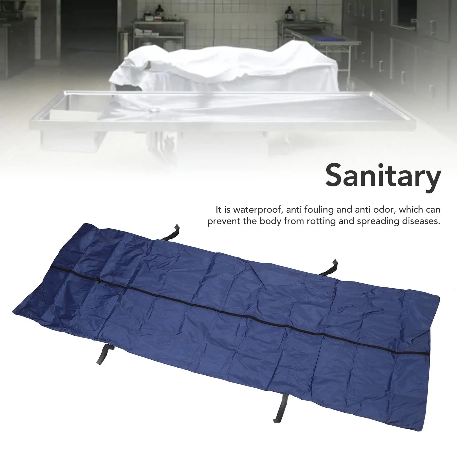 CHEOTIME Body Bag, Leak-proof Body Storage Bags, Robust, Thickened Emergency Body Bag for Emergency Storage and Removal of Bodies (59.1 x 23.6 inches) 59.1 x 23.6in - Image 8