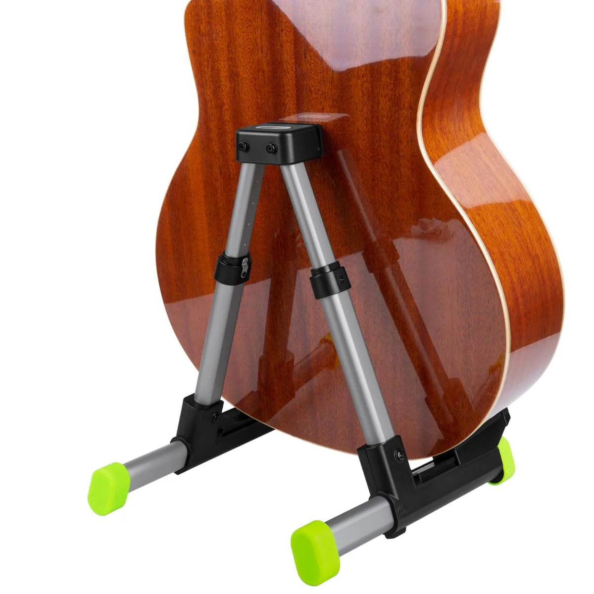 Cherub WGS-10 Guitar Stand Adjustable/Foldable Guitar Stand Made by light Aluminum Tubes and Silicone Protective Pads. - Image 5