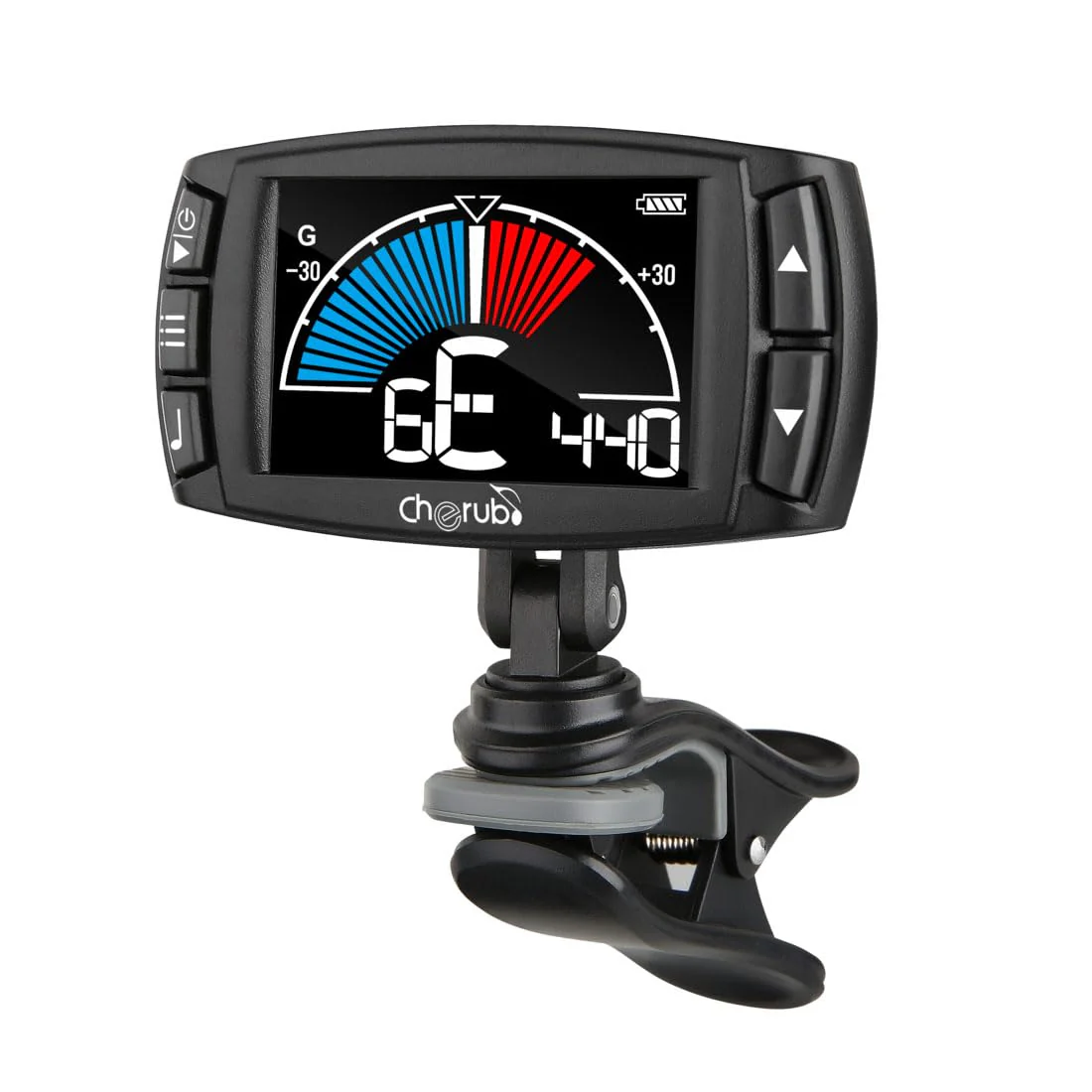 Cherub WMT-560 Rechargeable Guitar Tuner with Metronome, Tone Generator, Tap Tempo - Image 5