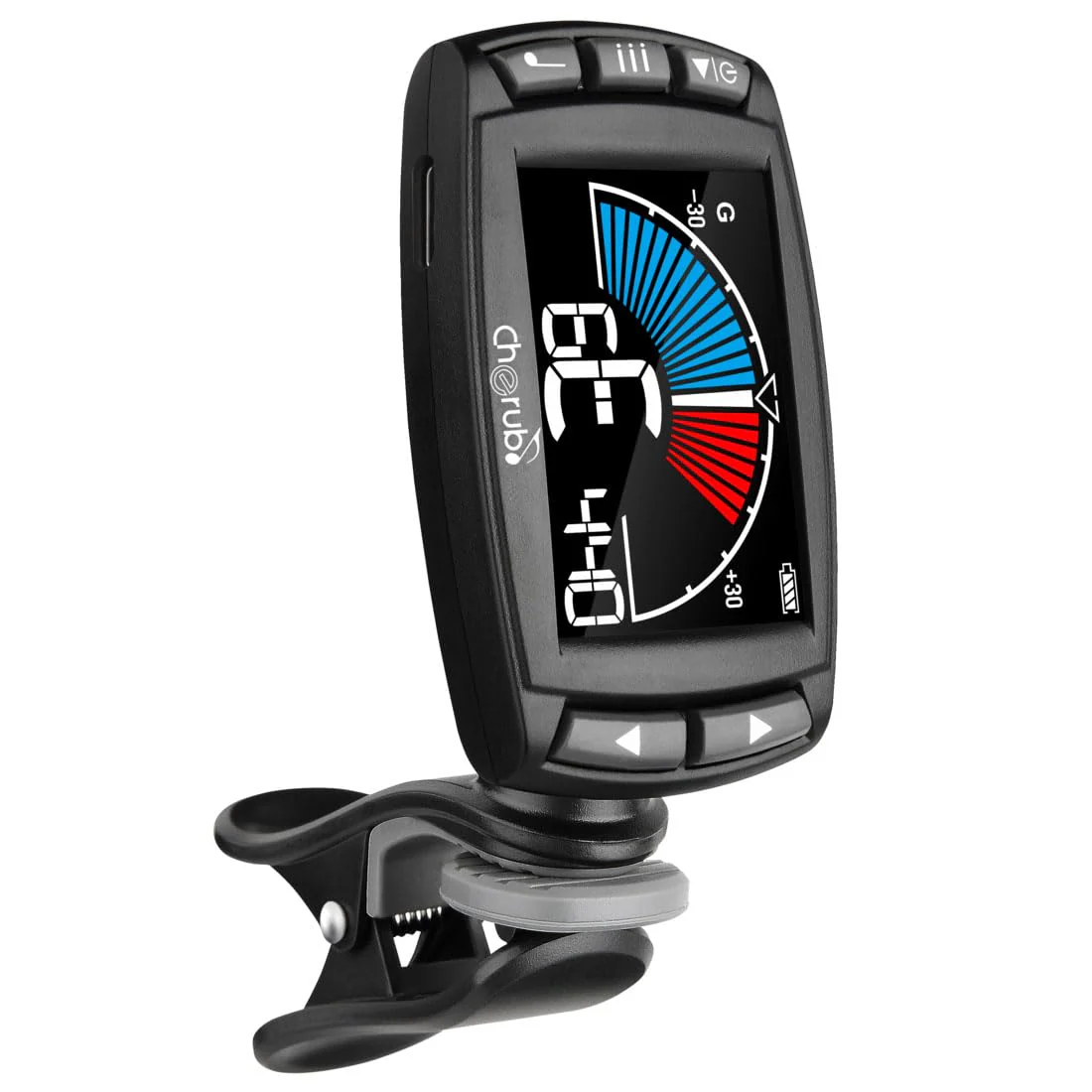 Cherub WMT-560 Rechargeable Guitar Tuner with Metronome, Tone Generator, Tap Tempo - Image 6