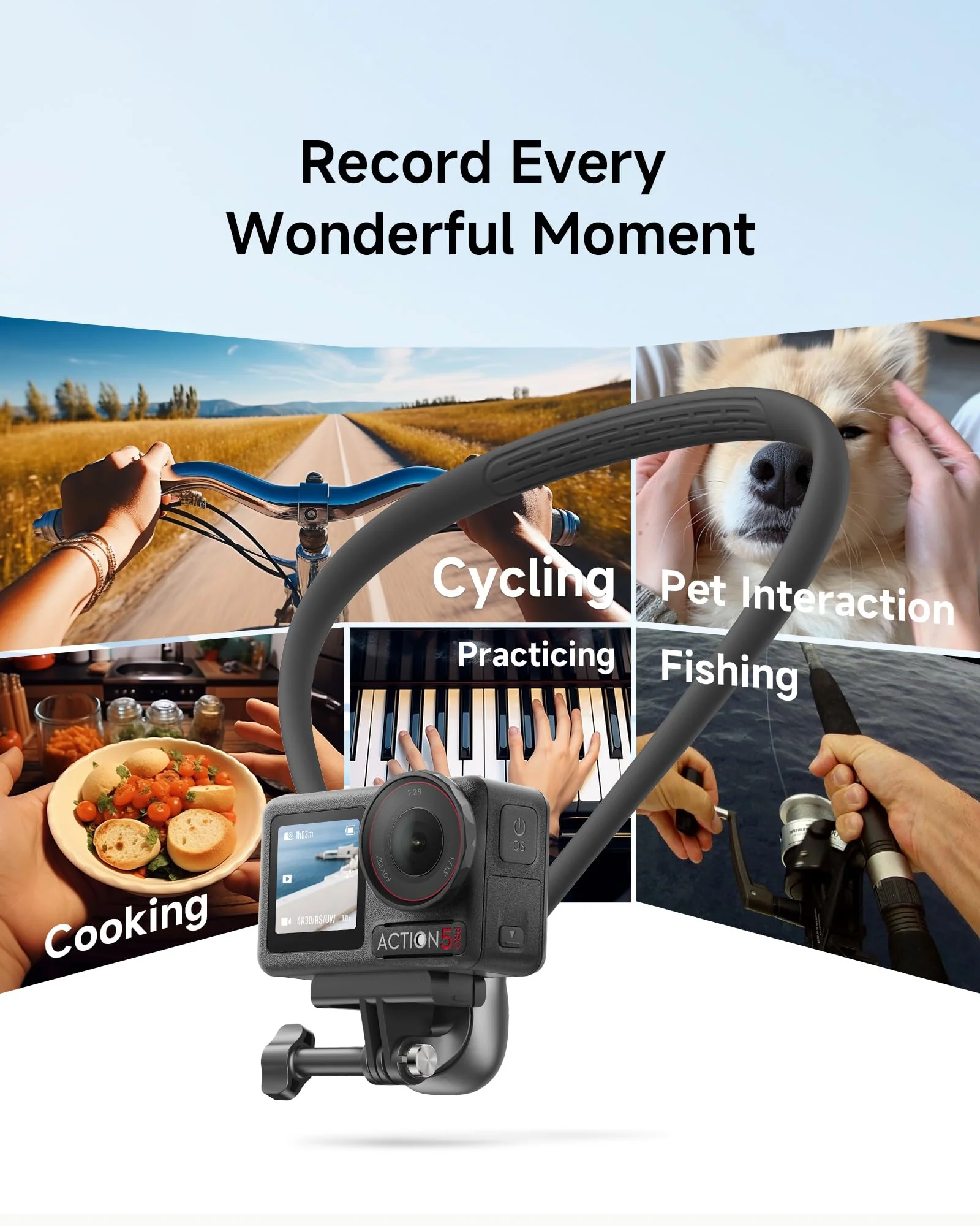 Chest Mount for GoPro - Invisible Magnetic Module & Dual-Stability Straps - Universal Hands-Free Chest Mount for Go Pro All Action Cameras & Neck Mount POV Scenarios - Image 2