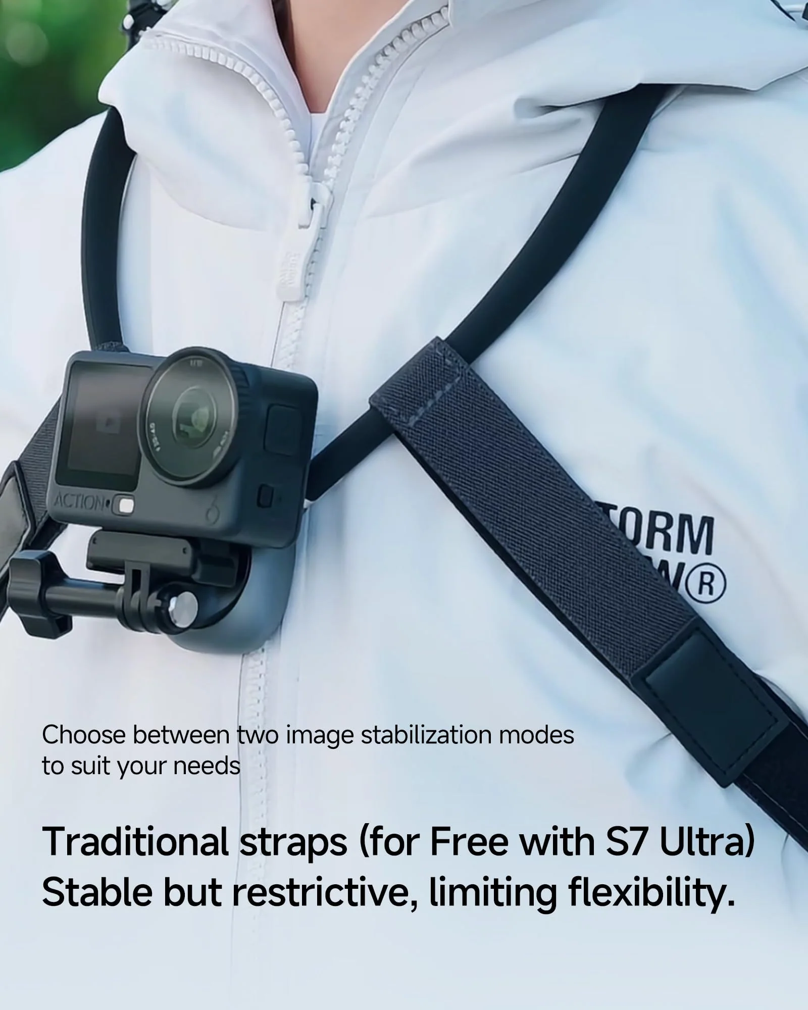 Chest Mount for GoPro - Invisible Magnetic Module & Dual-Stability Straps - Universal Hands-Free Chest Mount for Go Pro All Action Cameras & Neck Mount POV Scenarios - Image 4