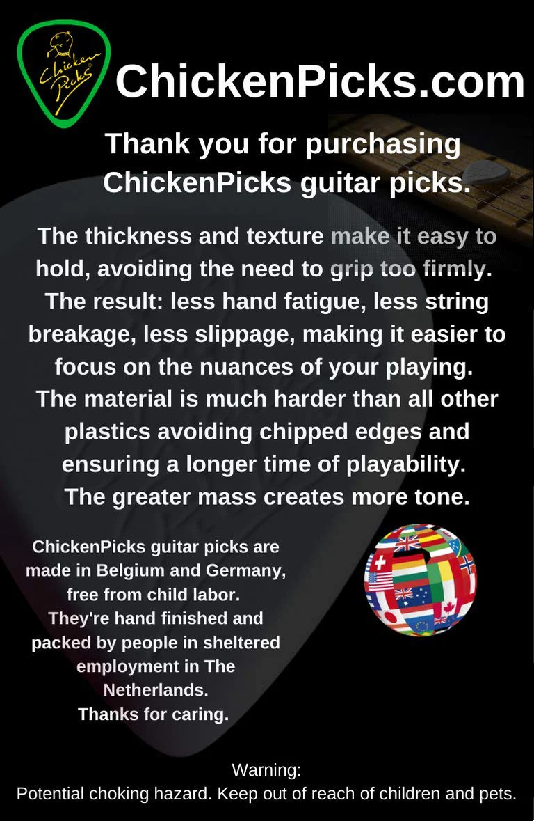 ChickenPicks 10796052 3 x Guitar picks Shredder 3.5 mm, White - Image 9