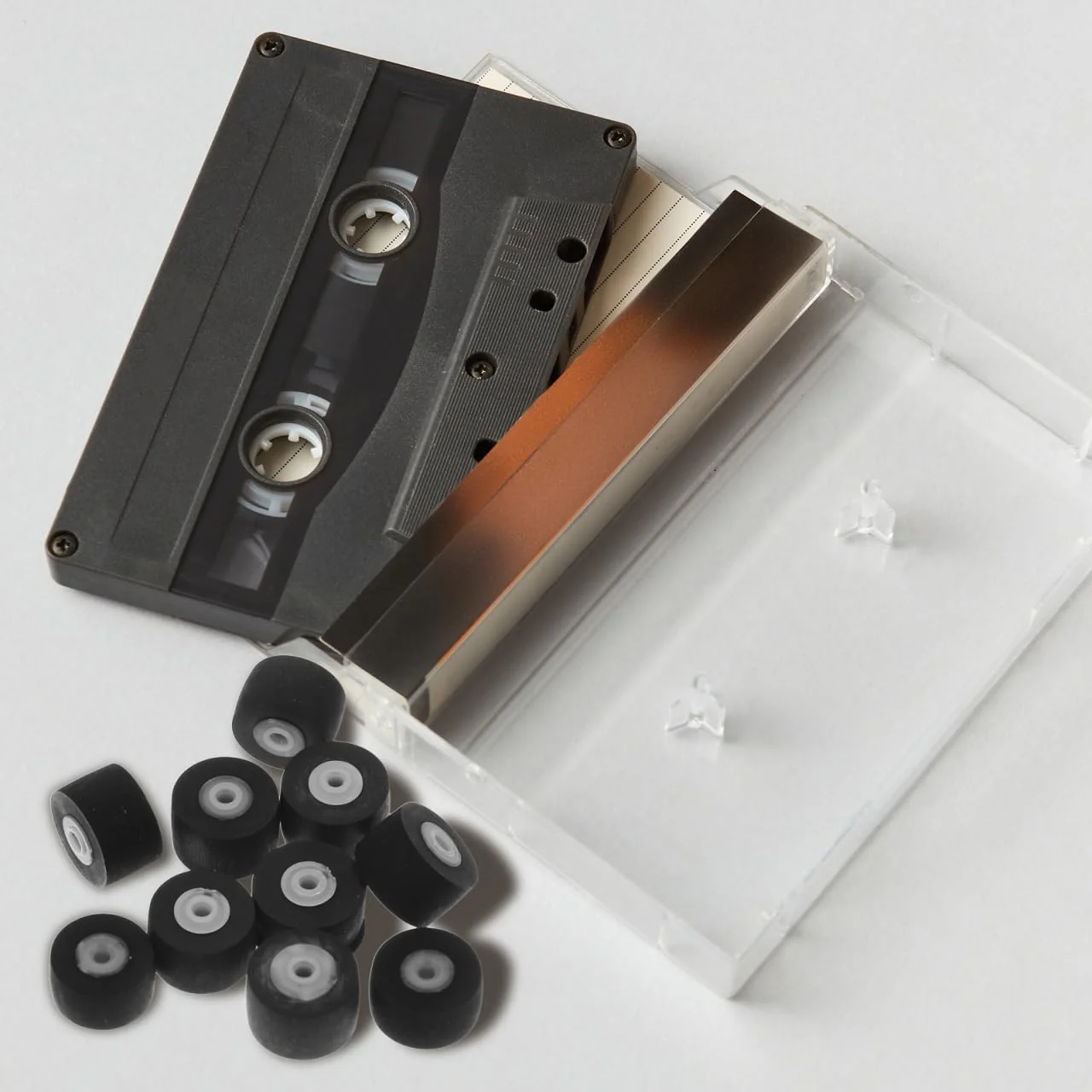 CHILDWEET Cassette Tape Pinch Rollers Replacement 10-Pack for Tape Recorders Audio Players Durable Rubber Bearing Pulley for Maintenance Repair - Image 3