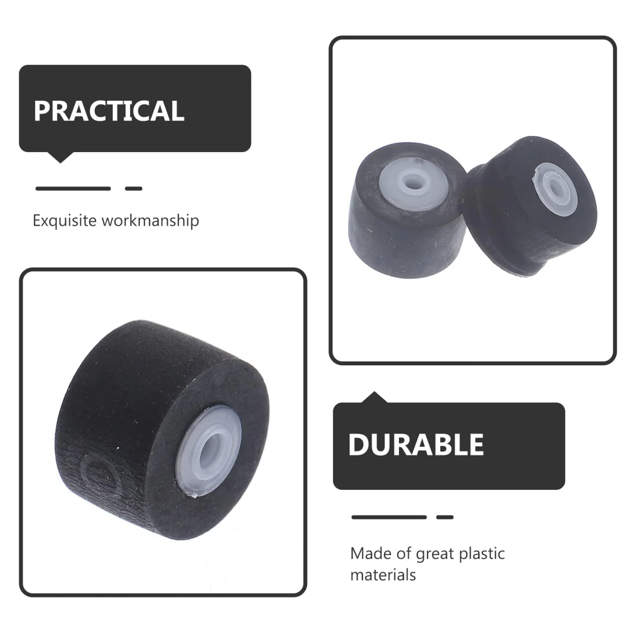 CHILDWEET Cassette Tape Pinch Rollers Replacement 10-Pack for Tape Recorders Audio Players Durable Rubber Bearing Pulley for Maintenance Repair - Image 6