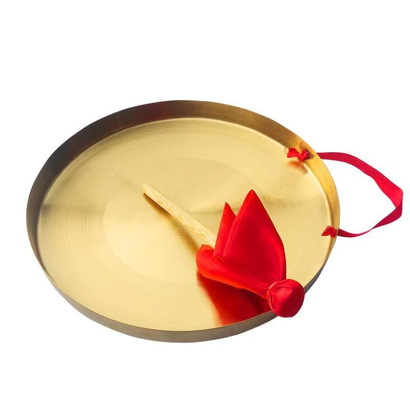 Chinese gong,Chinese Traditional Percussion Instrument is Suitable for Family Offices to Celebrate，Authentic Chinese Wind Gong,Hand Selected For Quality (36cm/14.2inch) 36cm - Image 4