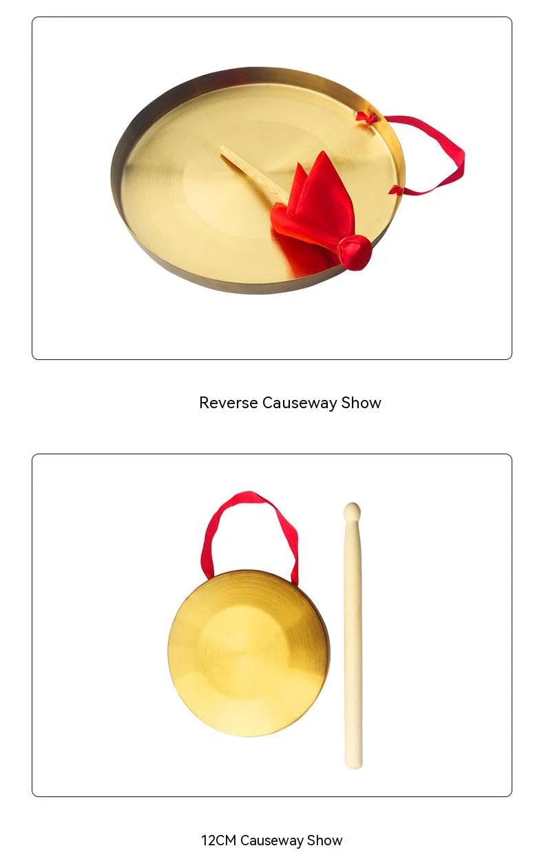 Chinese gong,Chinese Traditional Percussion Instrument is Suitable for Family Offices to Celebrate，Authentic Chinese Wind Gong,Hand Selected For Quality (36cm/14.2inch) 36cm - Image 5