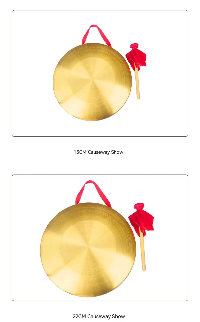 Chinese gong,Chinese Traditional Percussion Instrument is Suitable for Family Offices to Celebrate，Authentic Chinese Wind Gong,Hand Selected For Quality (36cm/14.2inch) 36cm - Image 6