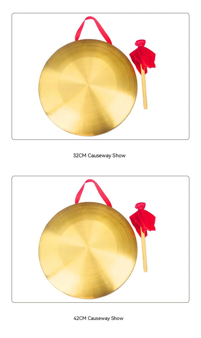 Chinese gong,Chinese Traditional Percussion Instrument is Suitable for Family Offices to Celebrate，Authentic Chinese Wind Gong,Hand Selected For Quality (36cm/14.2inch) 36cm - Image 7