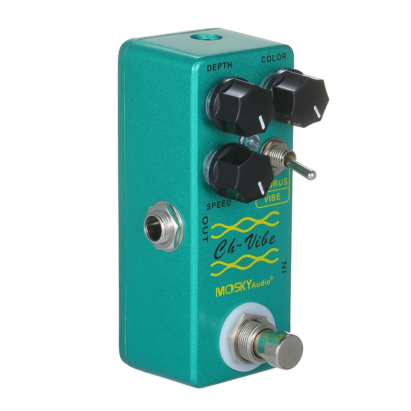 Chorus/Vibe Effect Pedal, /MOSKY CH VIBE Effect Pedal,Effector, Green - Image 3
