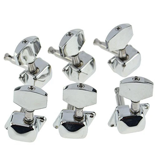 Chrome 3R3L Semiclosed Tuning Pegs Machine Heads for Acoustic Guitar - Image 2