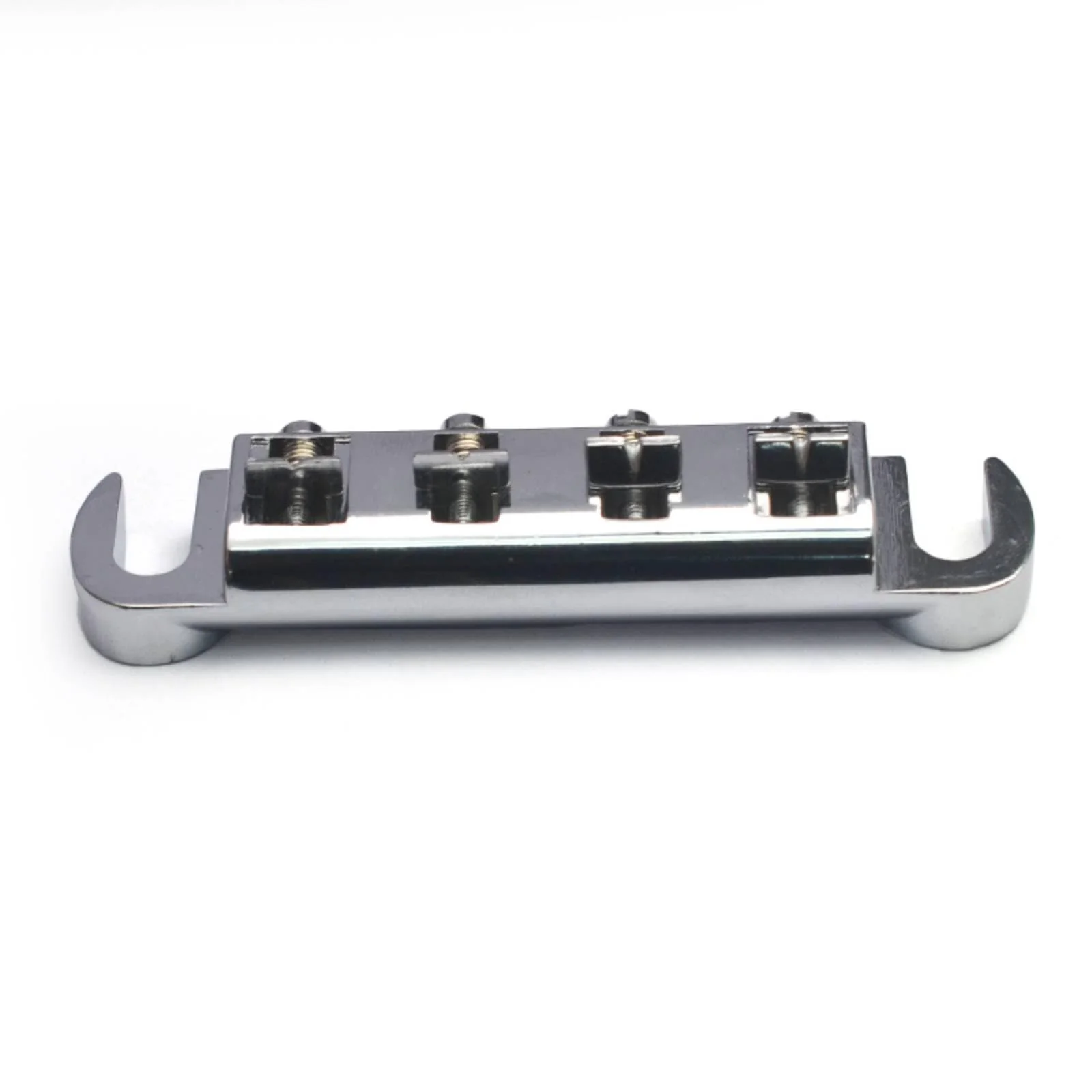 Chrome 4 String Bass Tune O Matic Wraparound Bridge Tailpiece Stopbar - Image 2