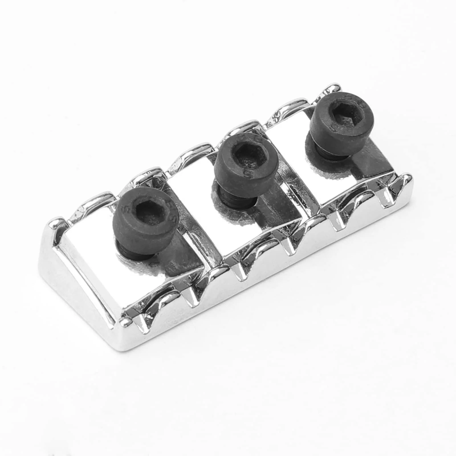 Chrome Electric Guitar Parts Strings Locked Nut 42mm for Floyd Rose Tremolo Bridge Chrome - Image 3