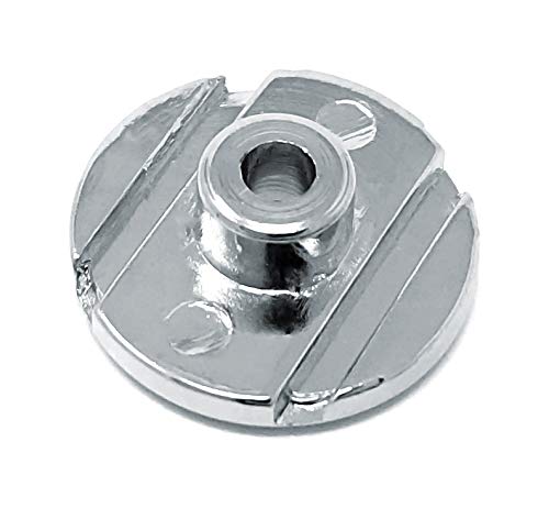 Chrome Round Slotted String Retainer Guide Tree for Fender Precision Jazz Style Bass Guitars and Others with Screw BSR50-CHR Chrome - Image 3