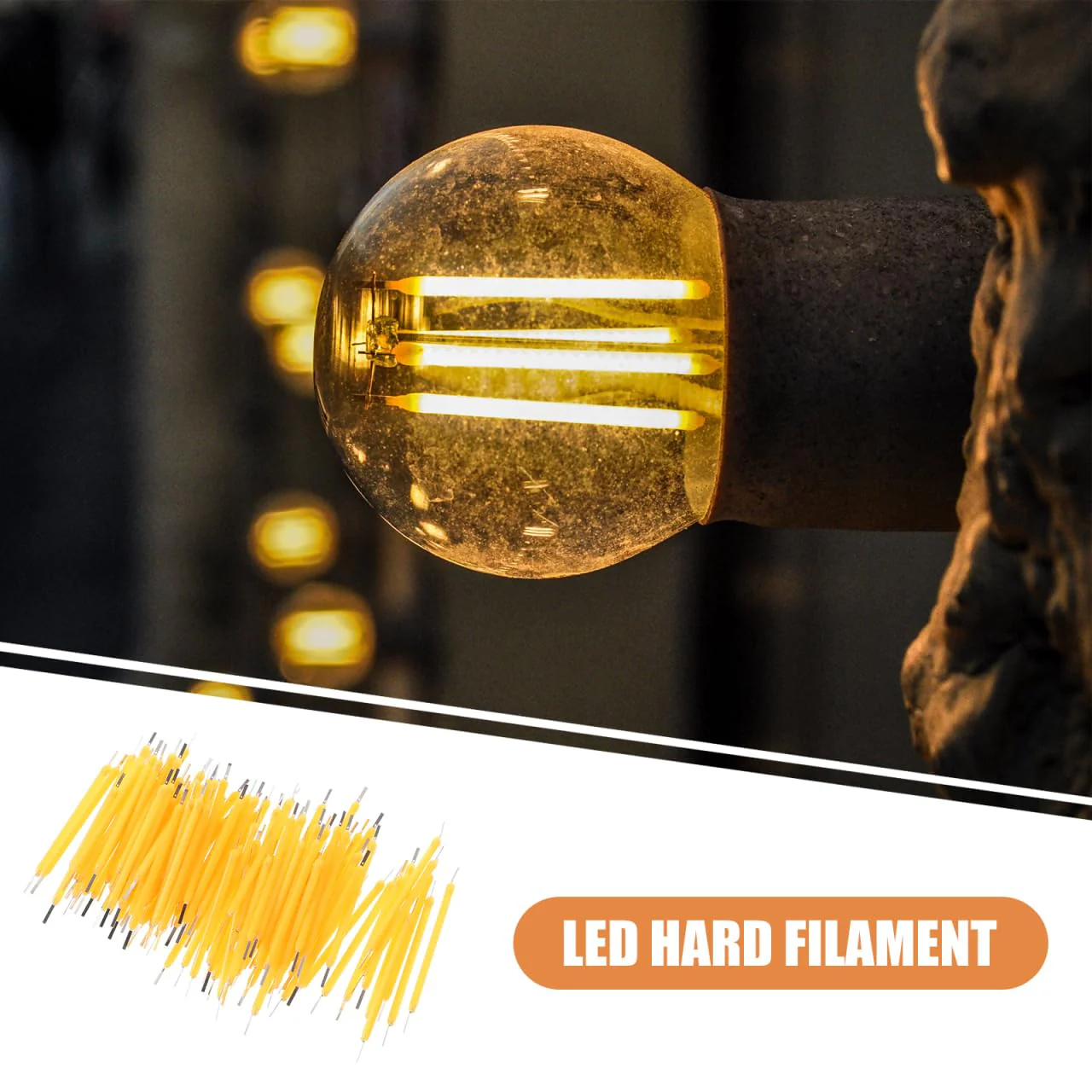Ciieeo Pack of 100 Light Bulb Filament Parts for LED Light Bulbs The Apartment Appartment Hard LED Filament Hard Light Filament Flexible Accessories Silk Strips Diode - Image 8