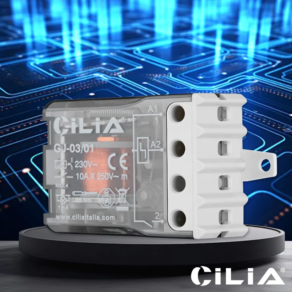 CILIA 230V Electromechanical Pulse Relay with Coil Circuit and Separate Contacts with 1/2 NO Contact (2) Commutator - Image 5