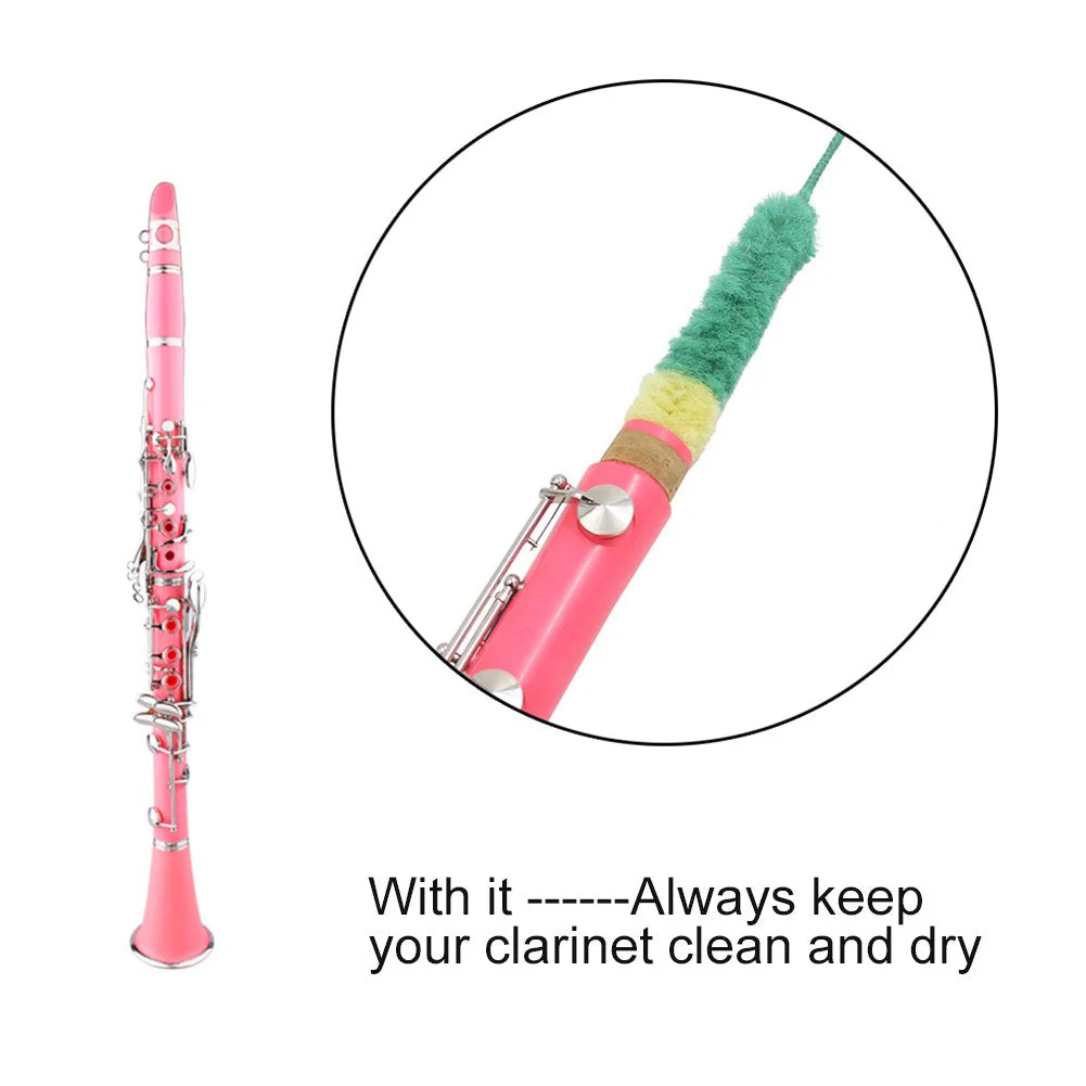 Clarinet Brush Soft Microfiber Clarinet Cleaning Brush Cleaner Tool Kit Accessory Performance Accessory - Image 8