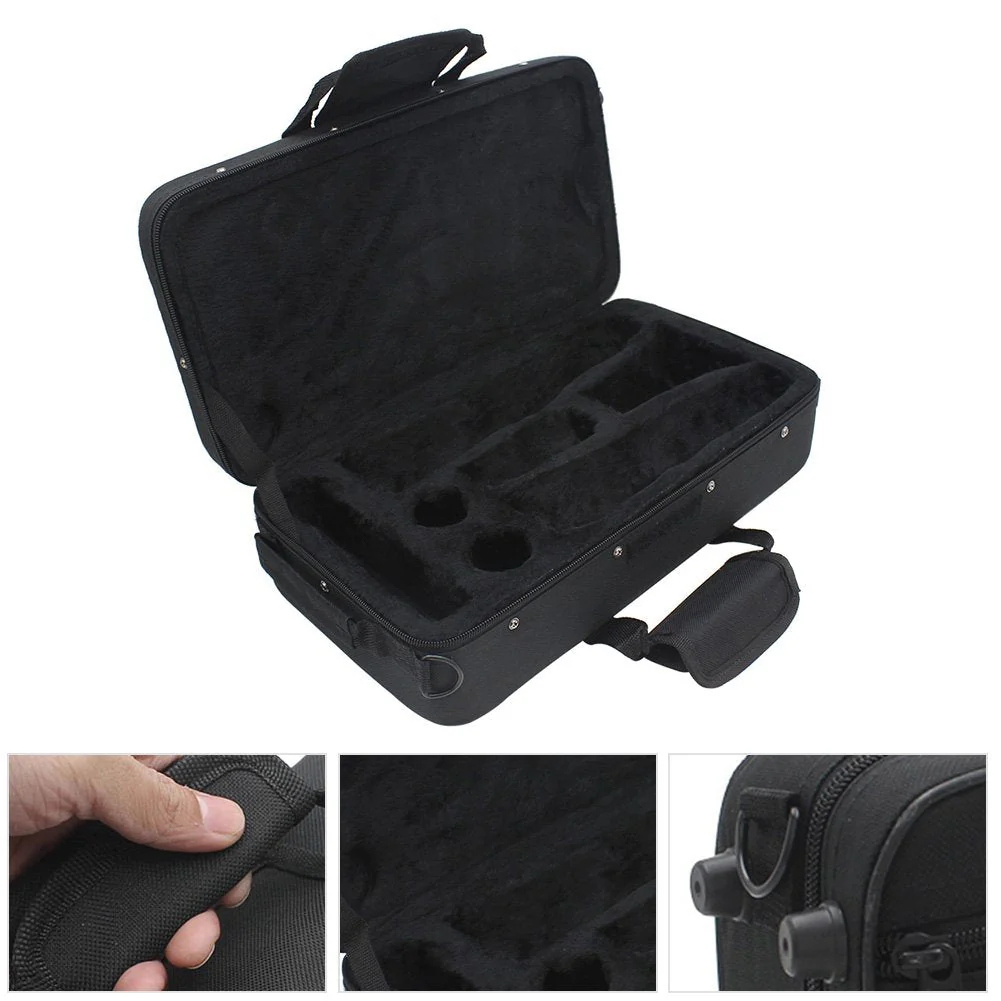 Clarinet Case,Water resistant Clarinet Bag Case Black Foam Padded Thickened Ox Cloth Storage Bag with Strap for Clarinet Case - Image 4