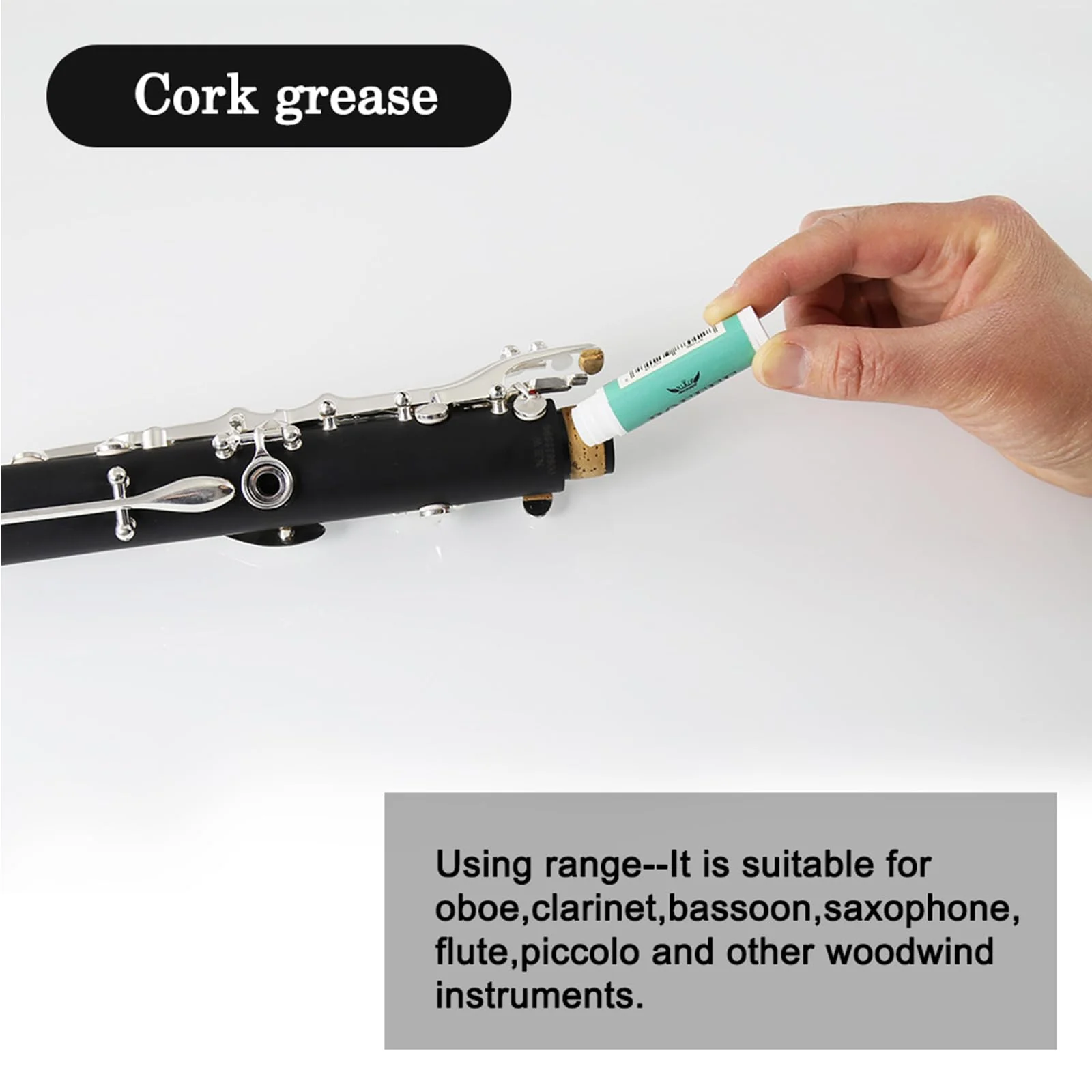 Clarinet Cleaning Cleaner Care Maintenance Kit - Clarinet Cleaning Kit: key oil, cork grease, swab, cleaning cloth, thumb rest, mouthpiece brush, screwdriver... - Image 6