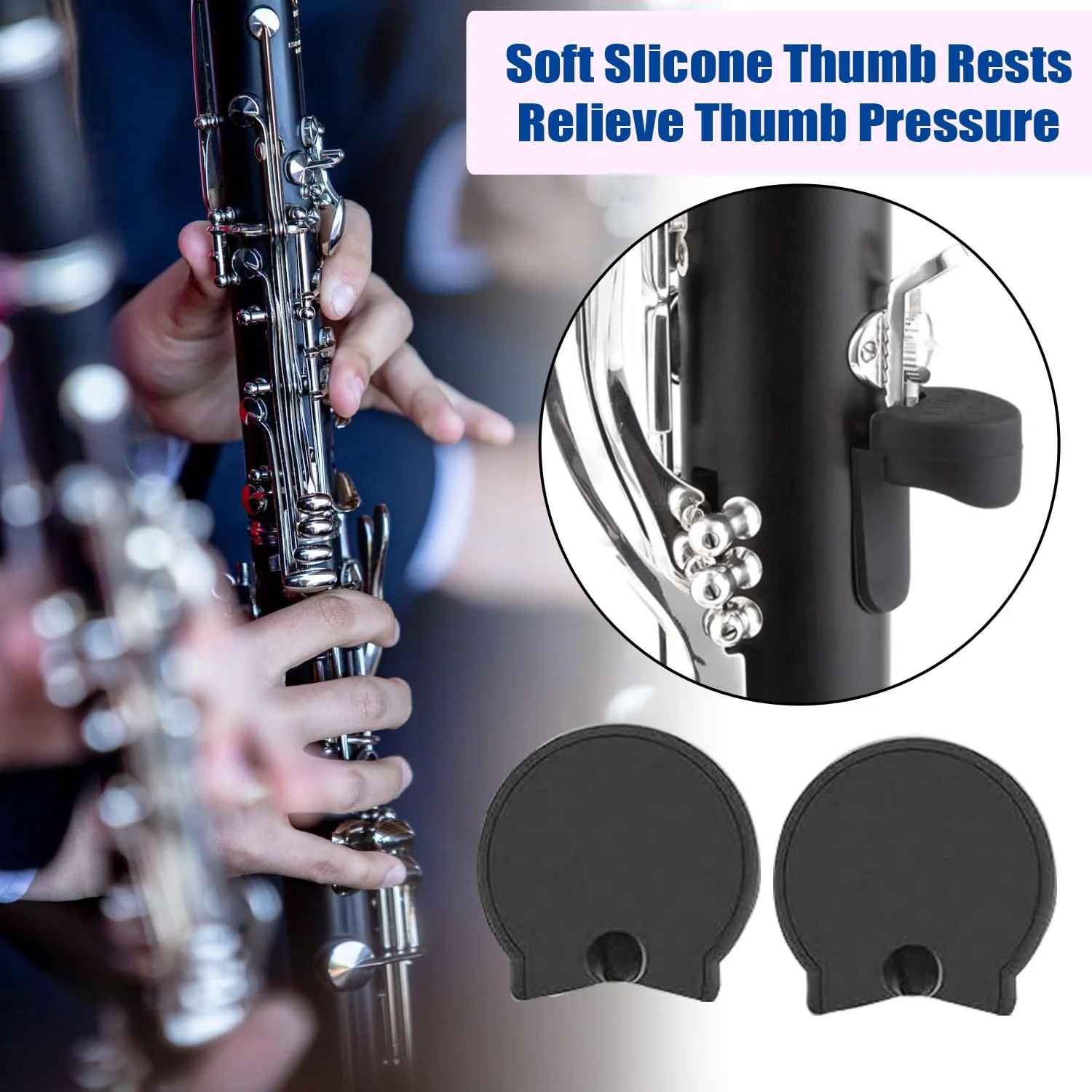 Clarinet Cleaning Kit, 23 Pcs All in One Clarinet Clean Kit with Swab Reeds Cork Grease Thumb Rest and more Clarinet Wind Instrument Care Accessories Maintenance Kit - Image 6