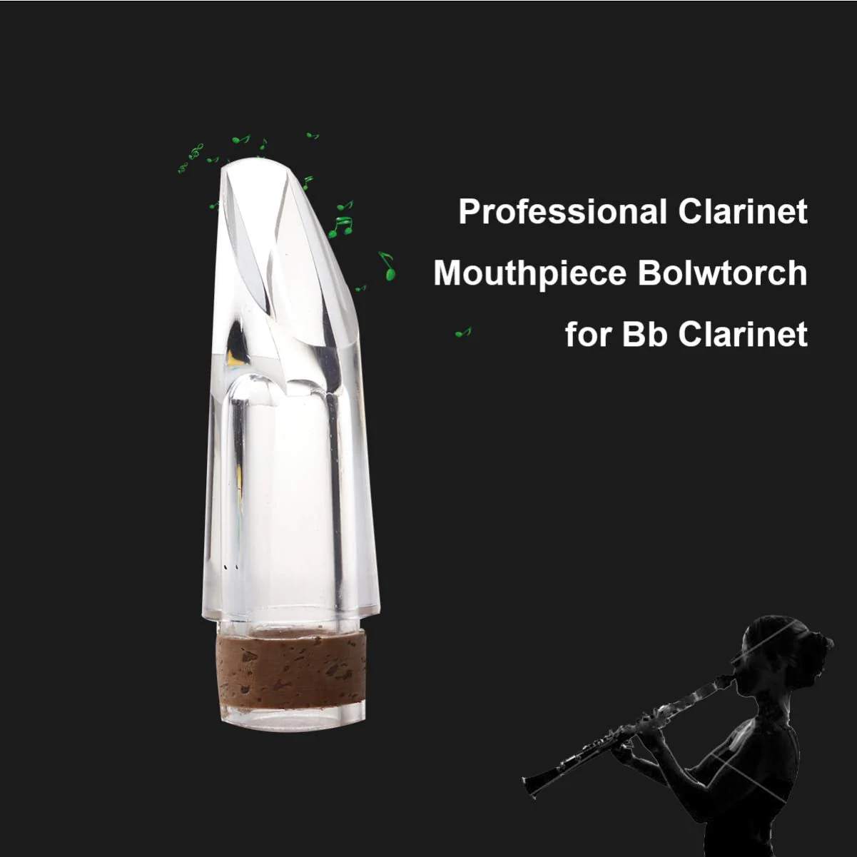 Clarinet Mouthpiece for Bb Clarinet Music Accessories (Transparent) - Image 7