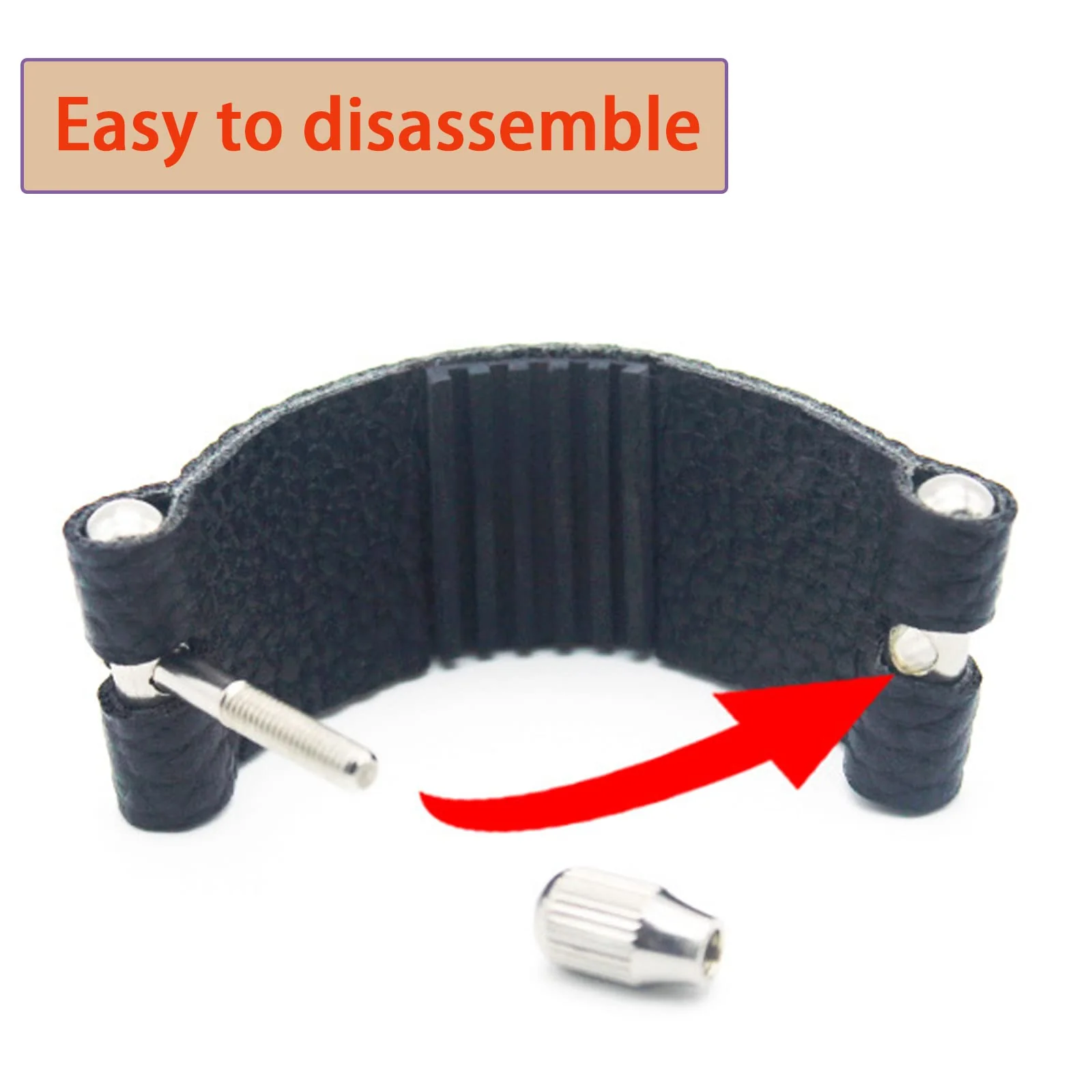 Clarinet Mouthpiece Ligature Fastener, Artificial Leather Clarinet Ligature Fastener, B Flat Clarinet Ligature Fastener, Clarinet Parts Clarinet B - Image 2